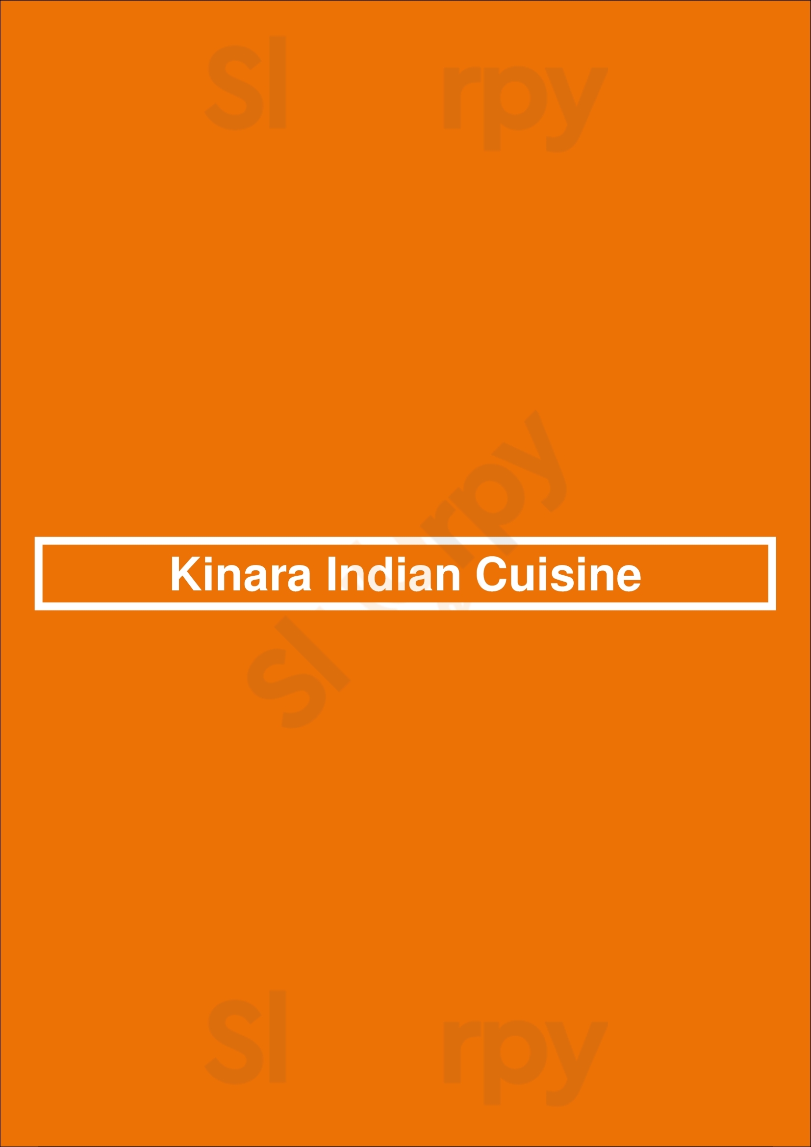 Kinara Indian Cuisine Vancouver Menu - 1