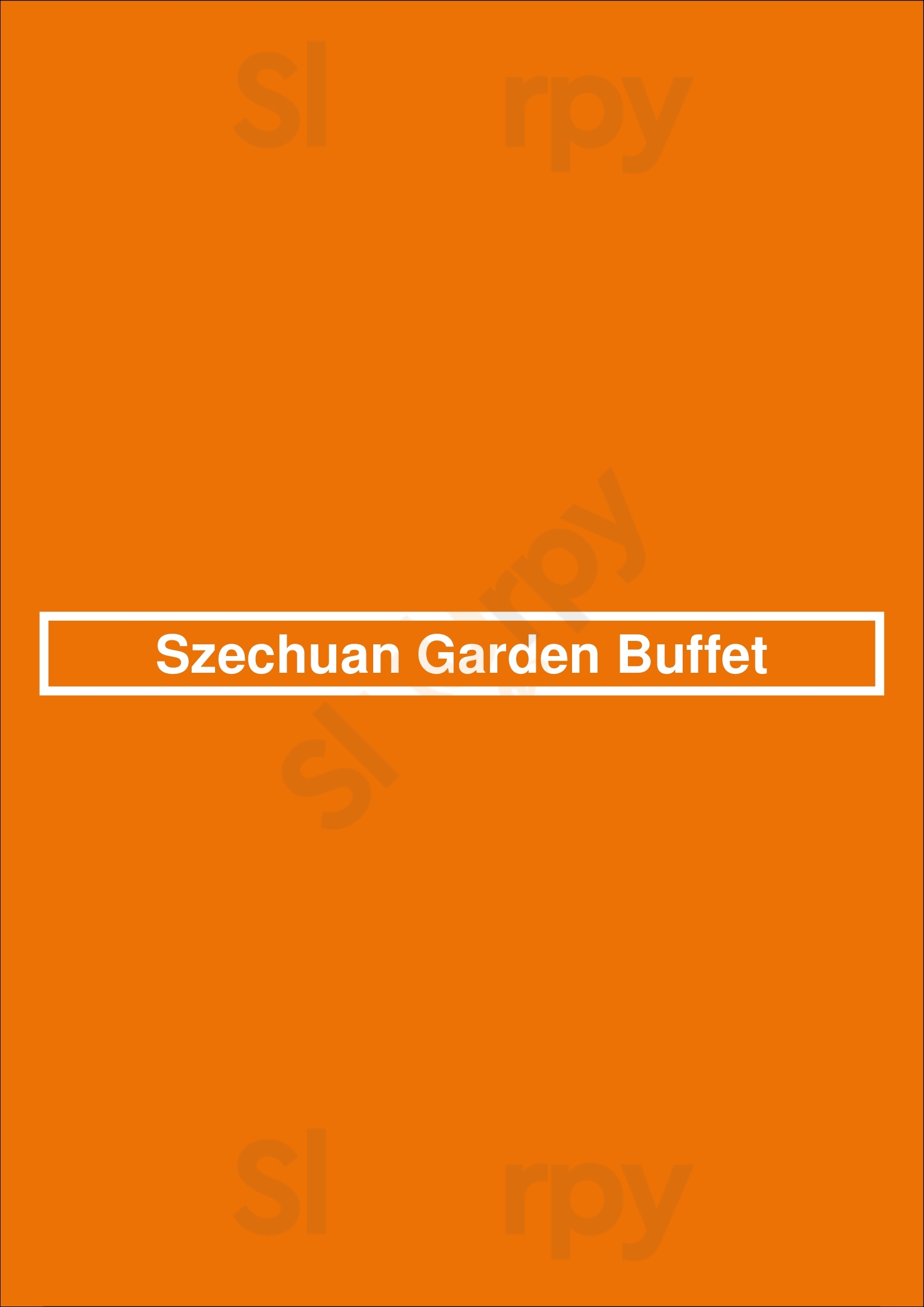 Szechuan Garden Buffet Edmonton Menu - 1