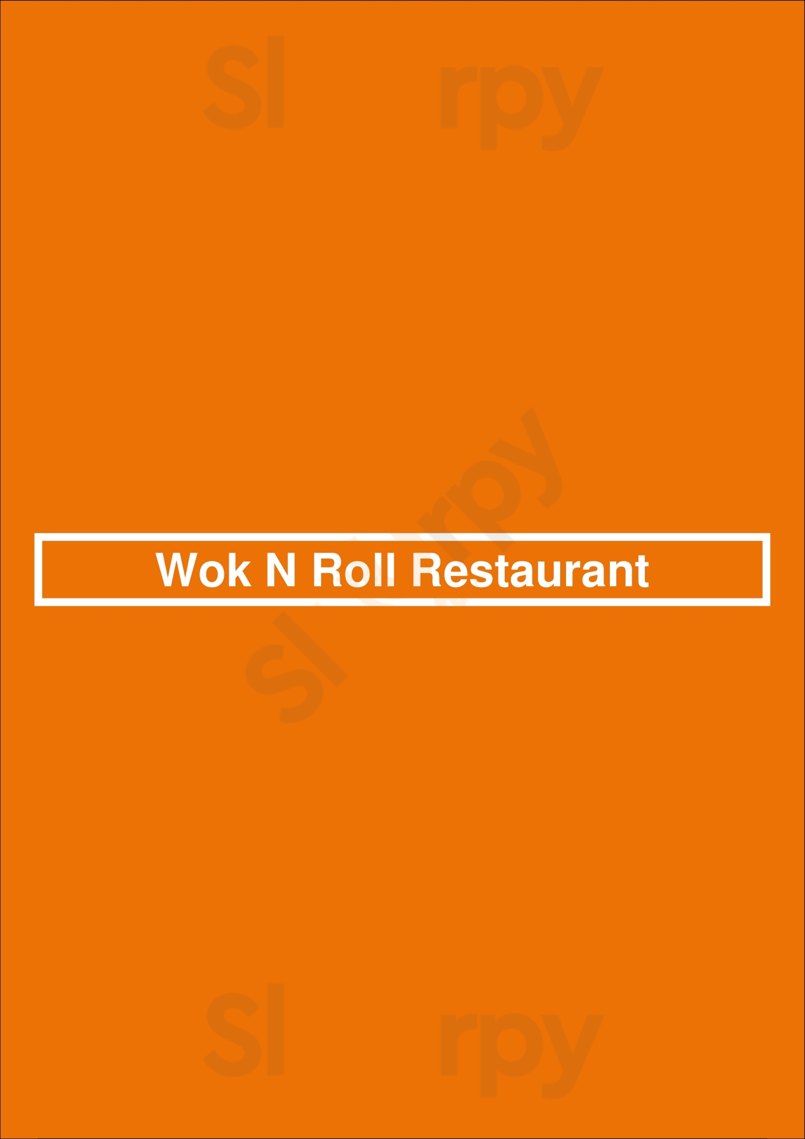 Wok N Roll Restaurant Edmonton Menu - 1