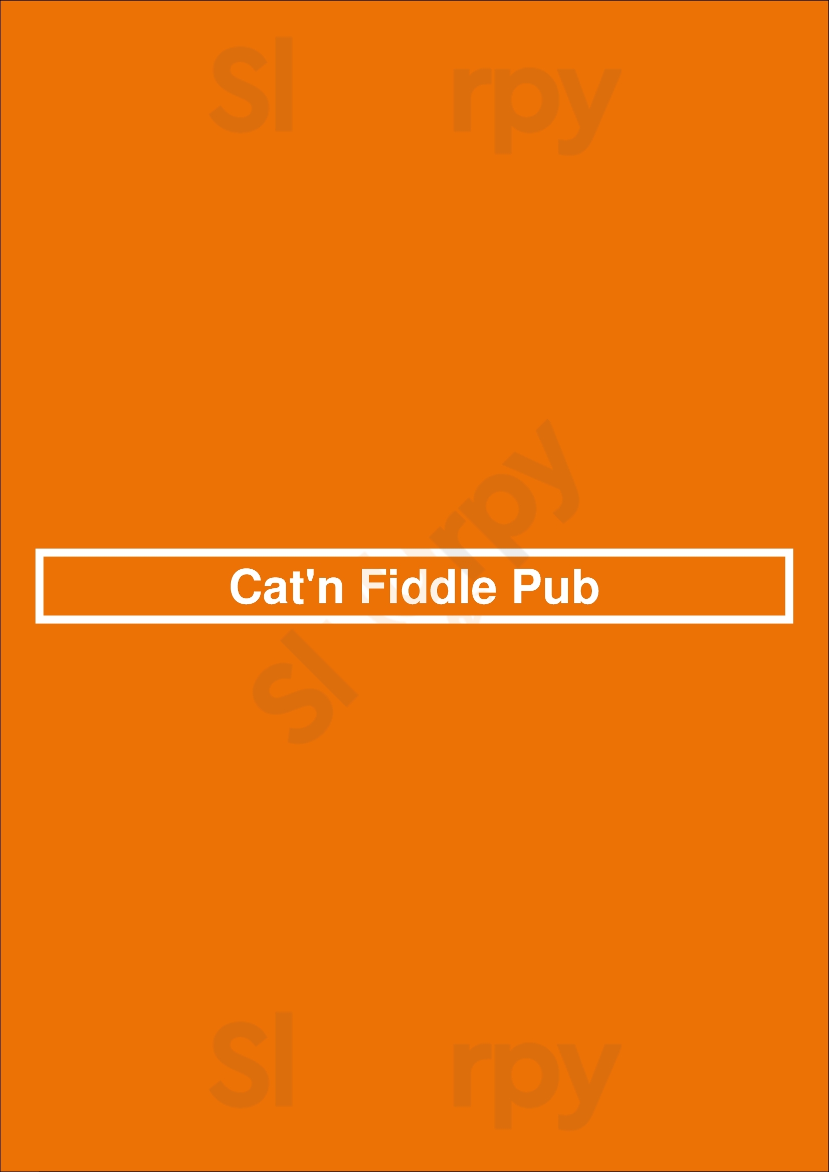 Cat'n Fiddle Pub Calgary Menu - 1