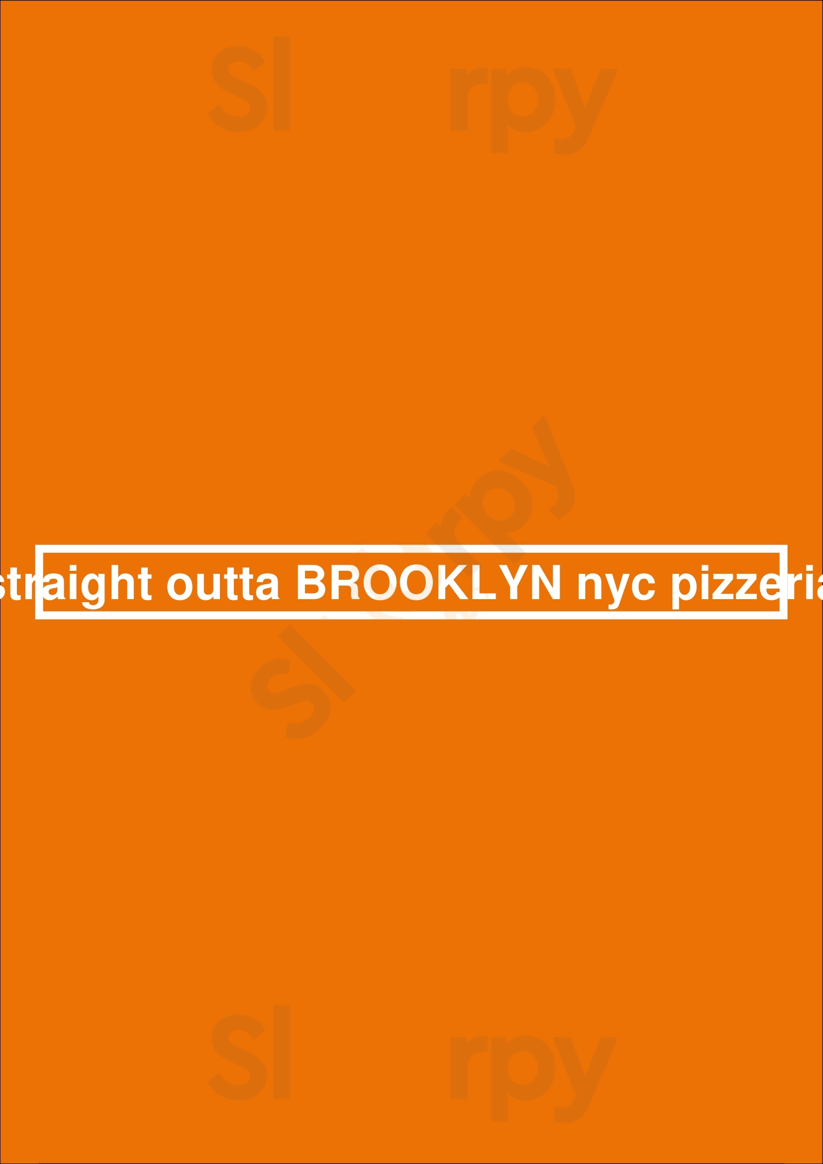 Straight Outta Brooklyn Nyc Pizzeria Vancouver Menu - 1