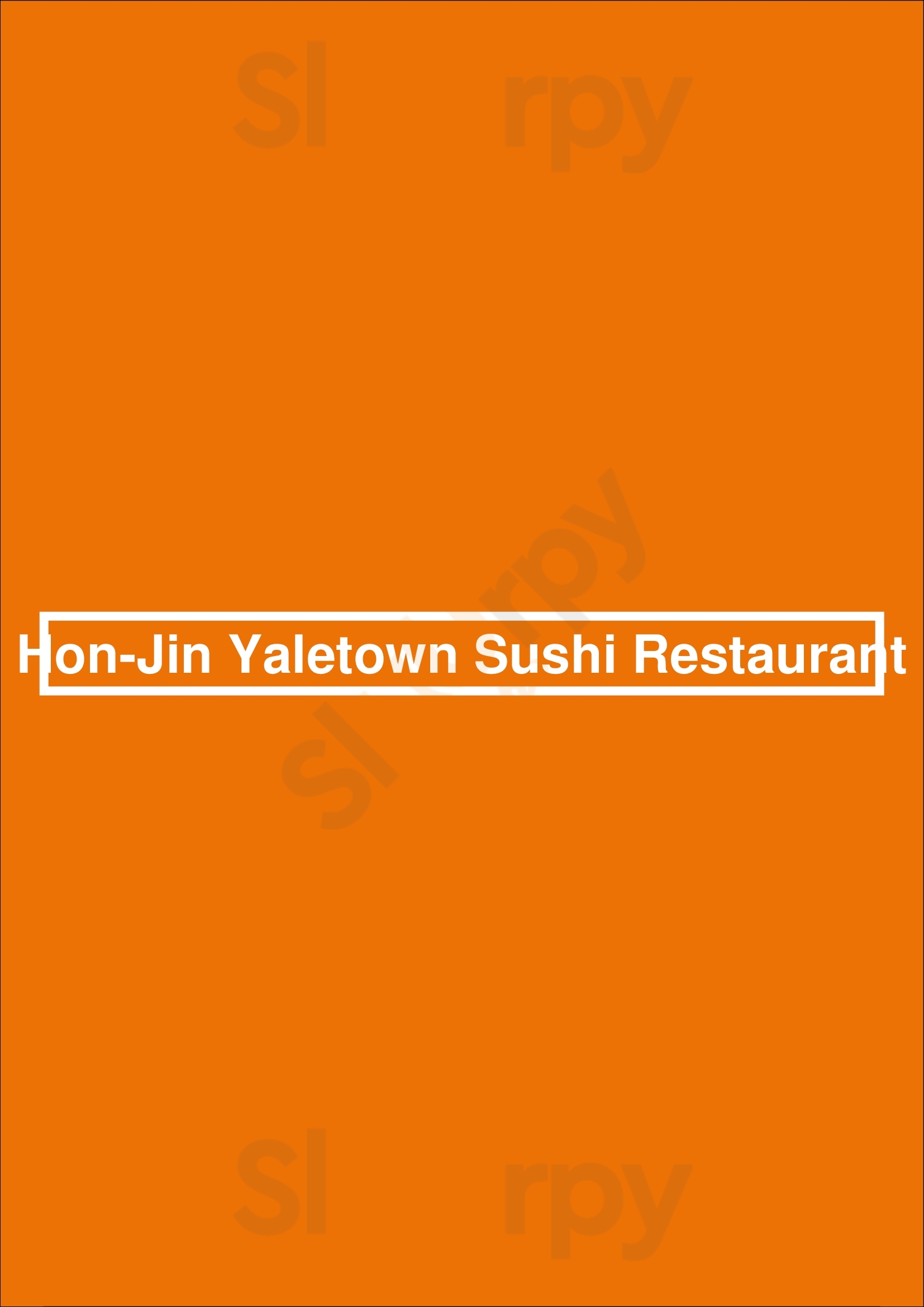 Hon-jin Yaletown Sushi Restaurant Vancouver Menu - 1