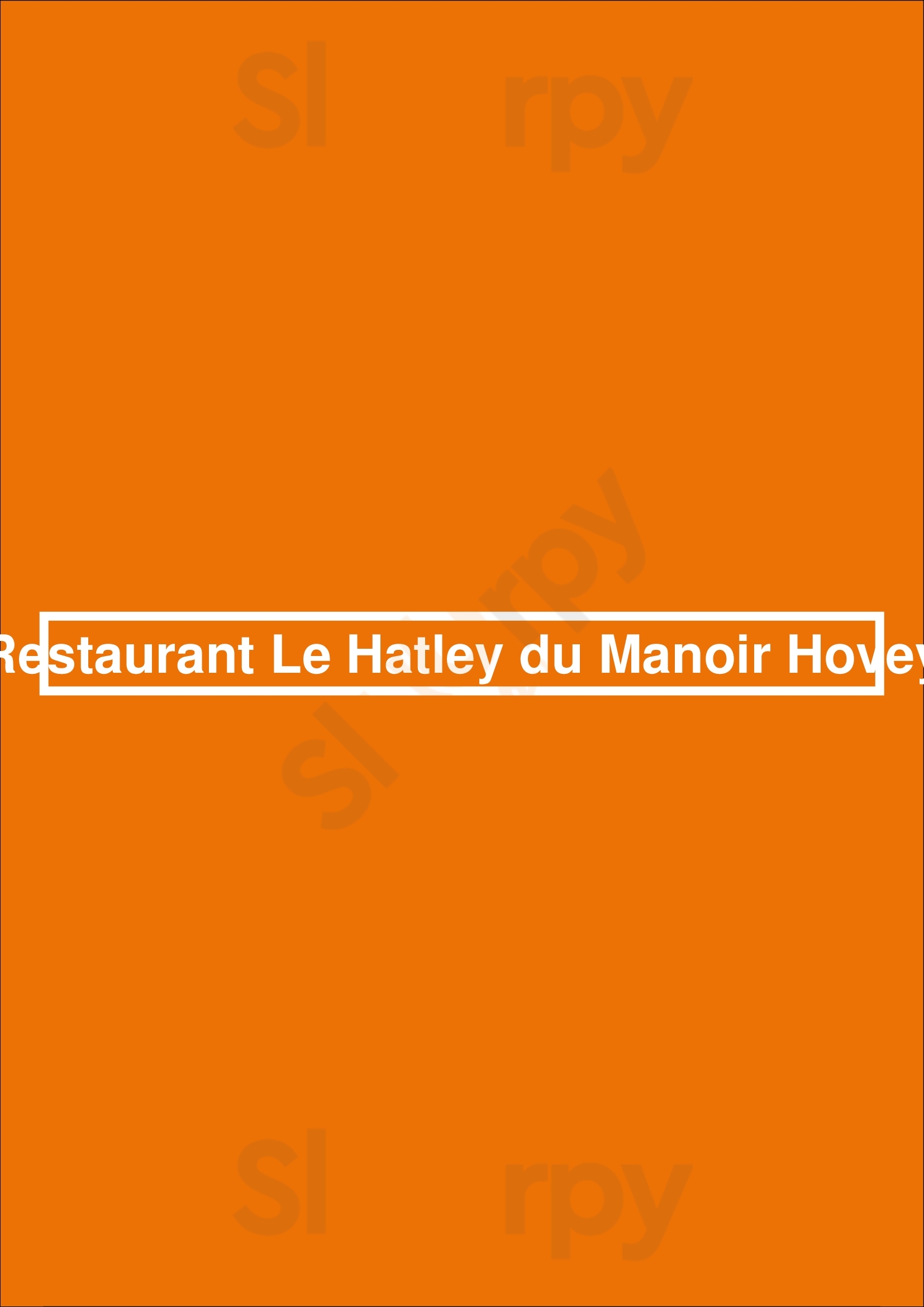 Restaurant Le Hatley North Hatley Menu - 1