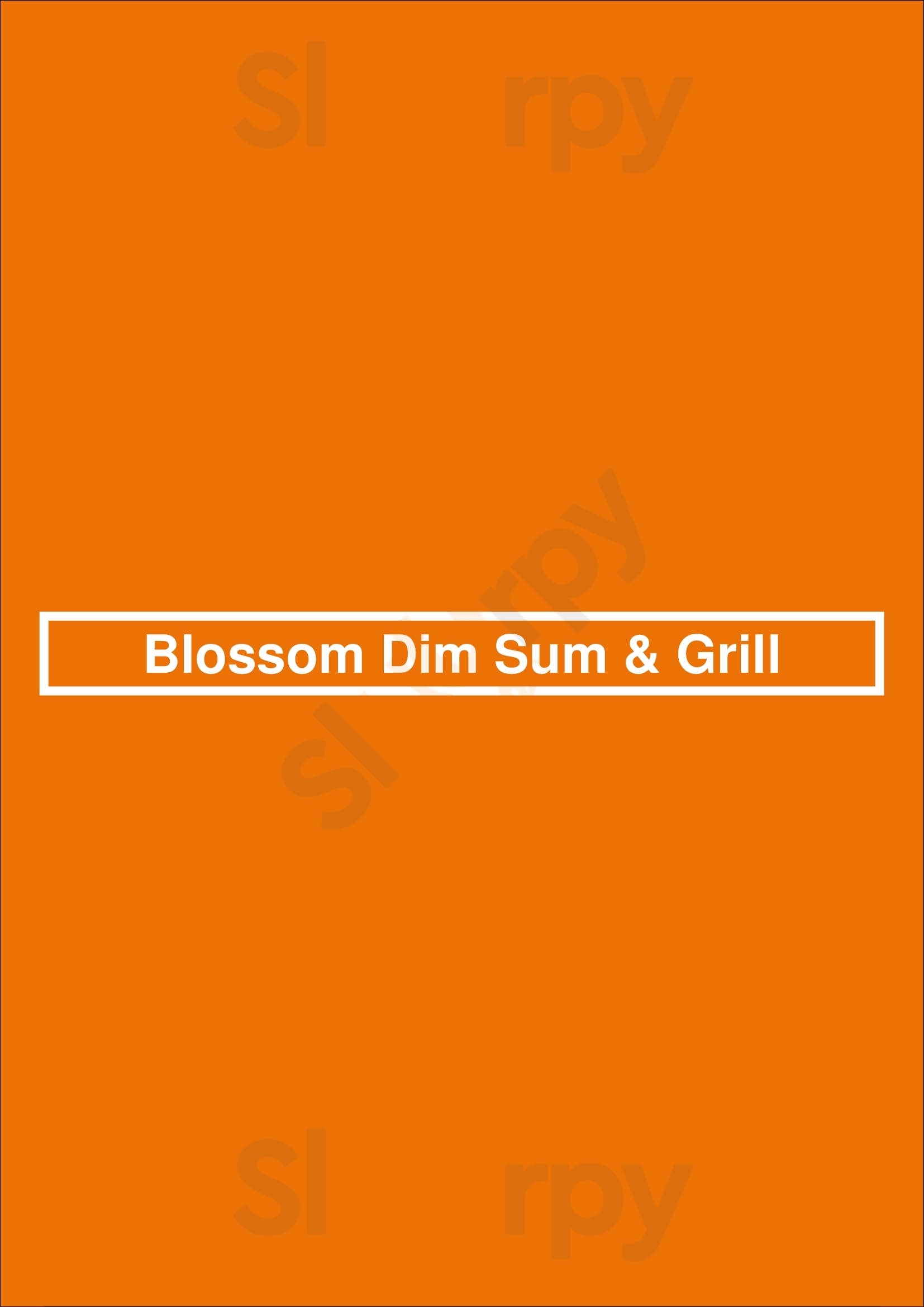 Blossom Dim Sum & Grill Vancouver Menu - 1