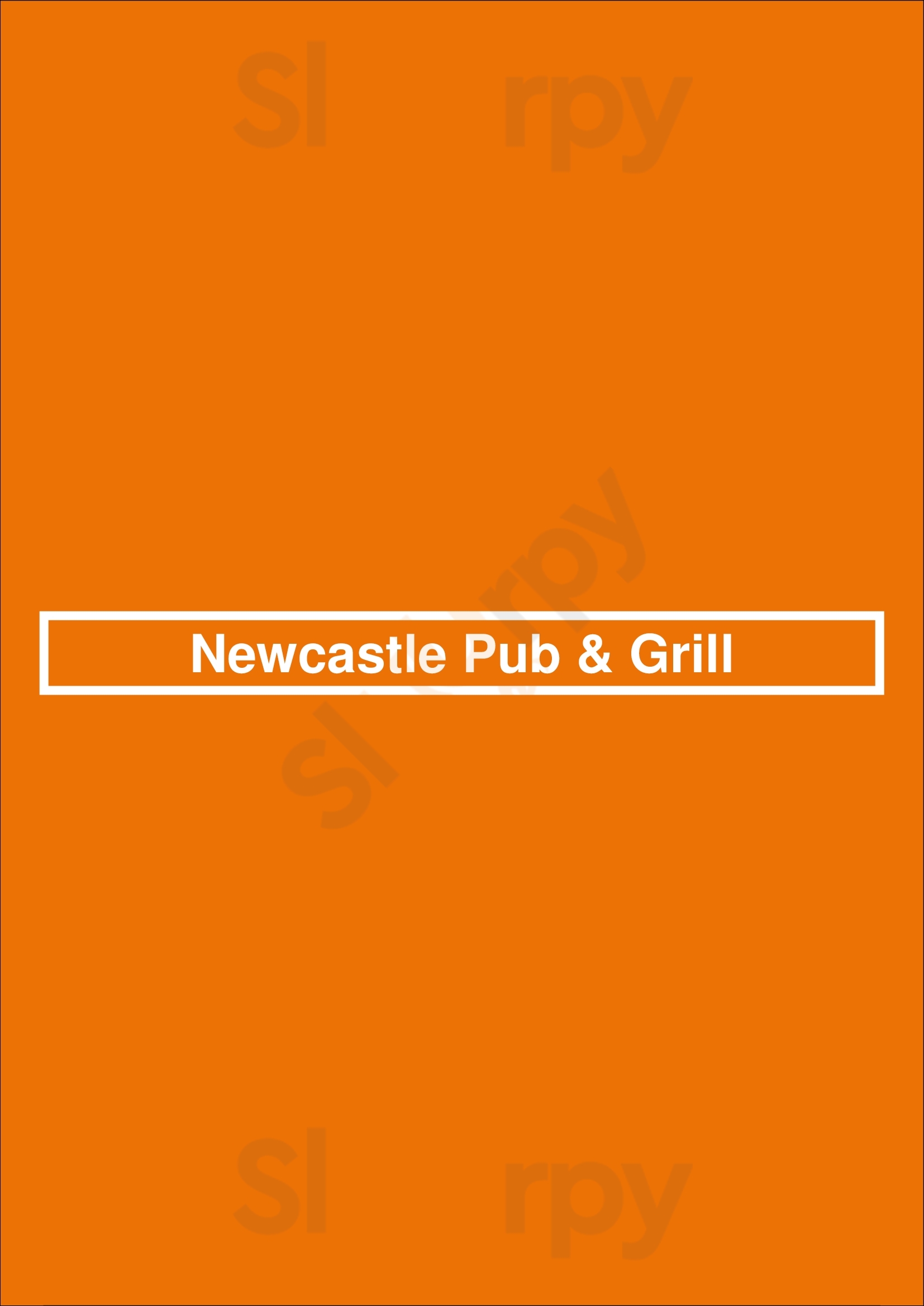 Newcastle Pub & Grill Edmonton Menu - 1