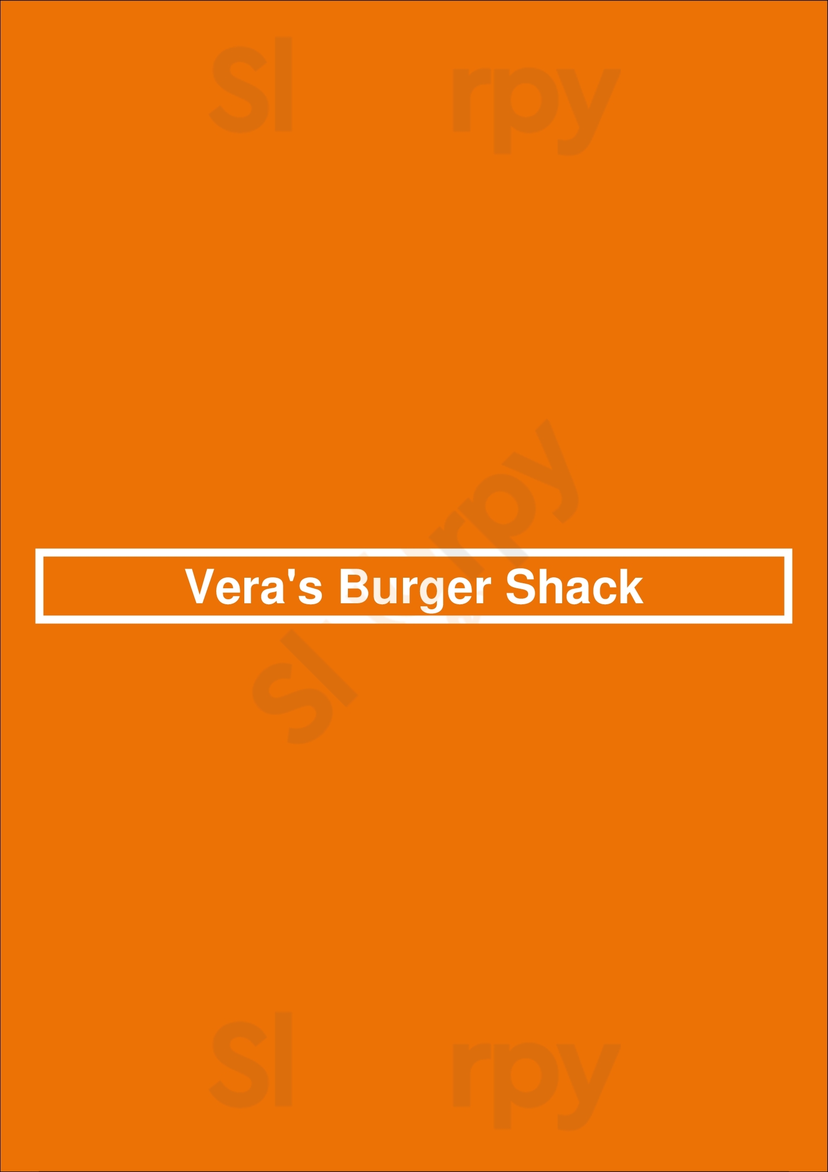 Vera's Burger Shack Vancouver Menu - 1