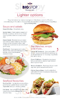 Irving Oil (big Stop Restaurant, Aulds Cove) menu