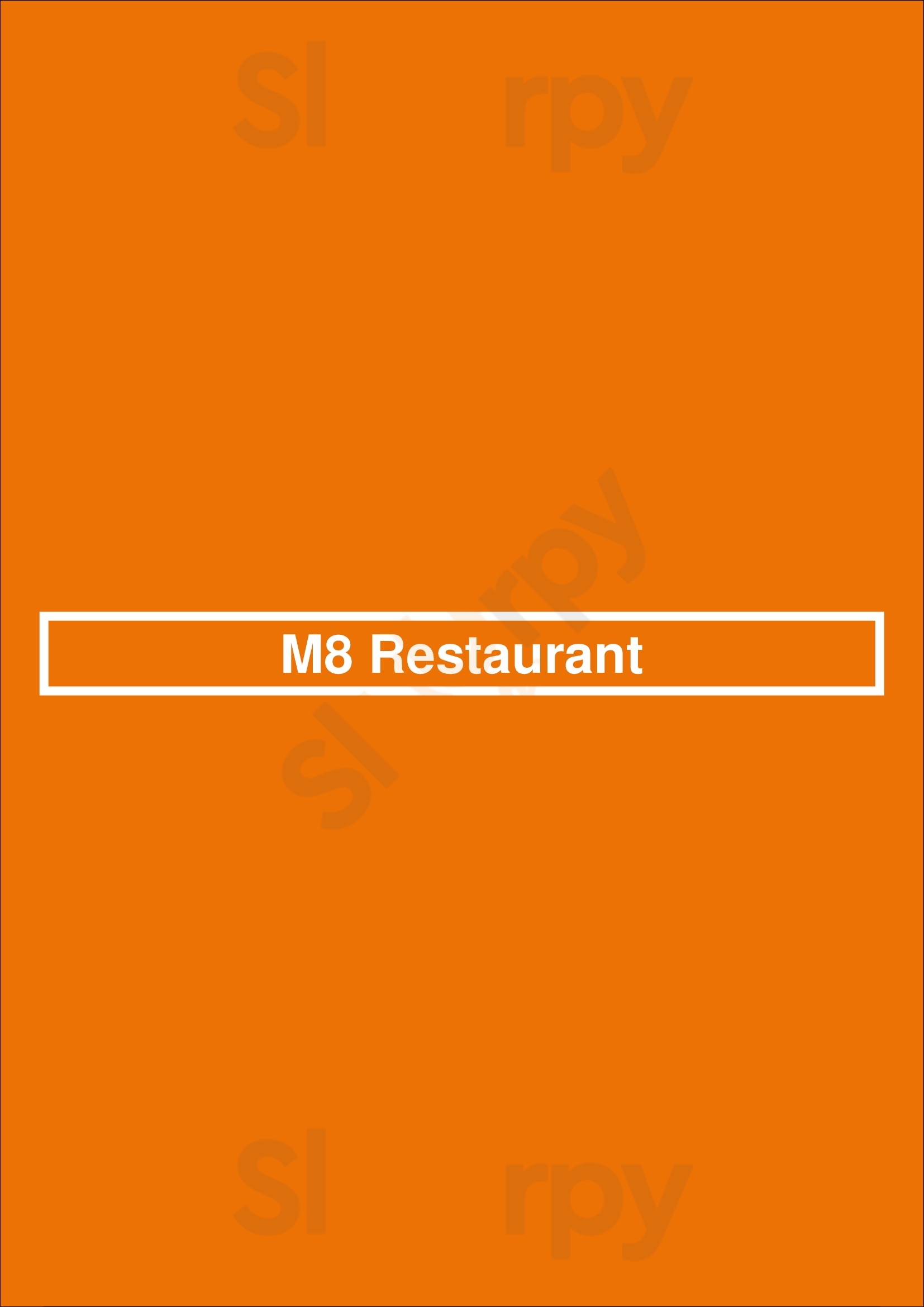 M8 Restaurant Vancouver Menu - 1