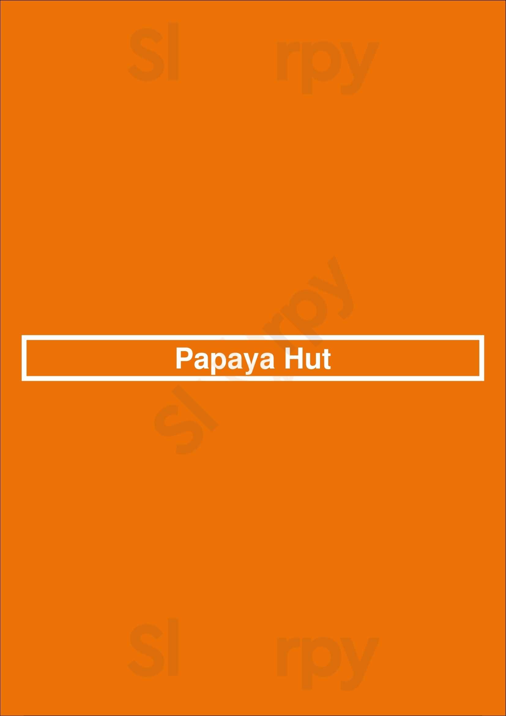 Papaya Hut Vancouver Menu - 1