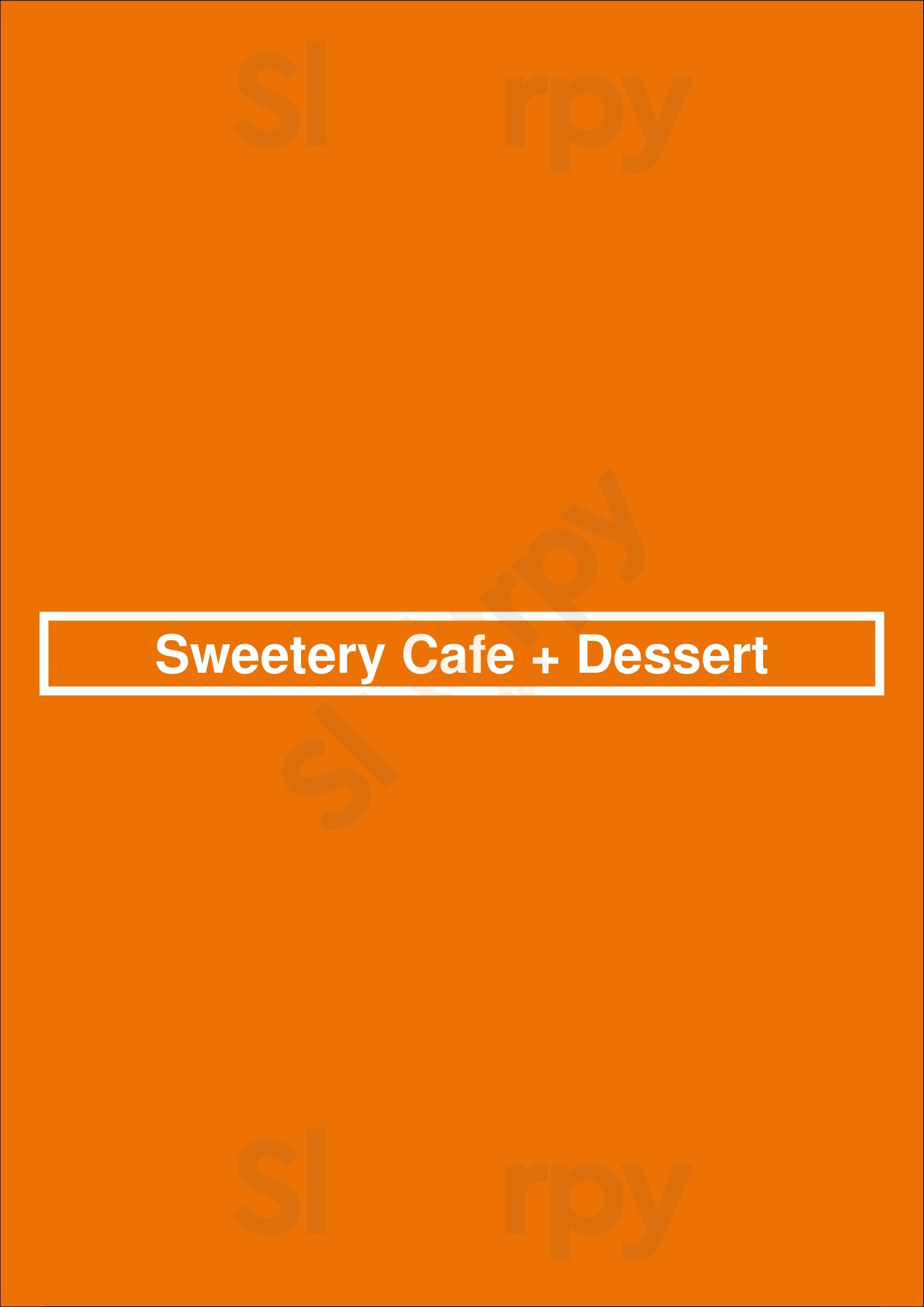 Sweetery Cafe + Dessert Vancouver Menu - 1