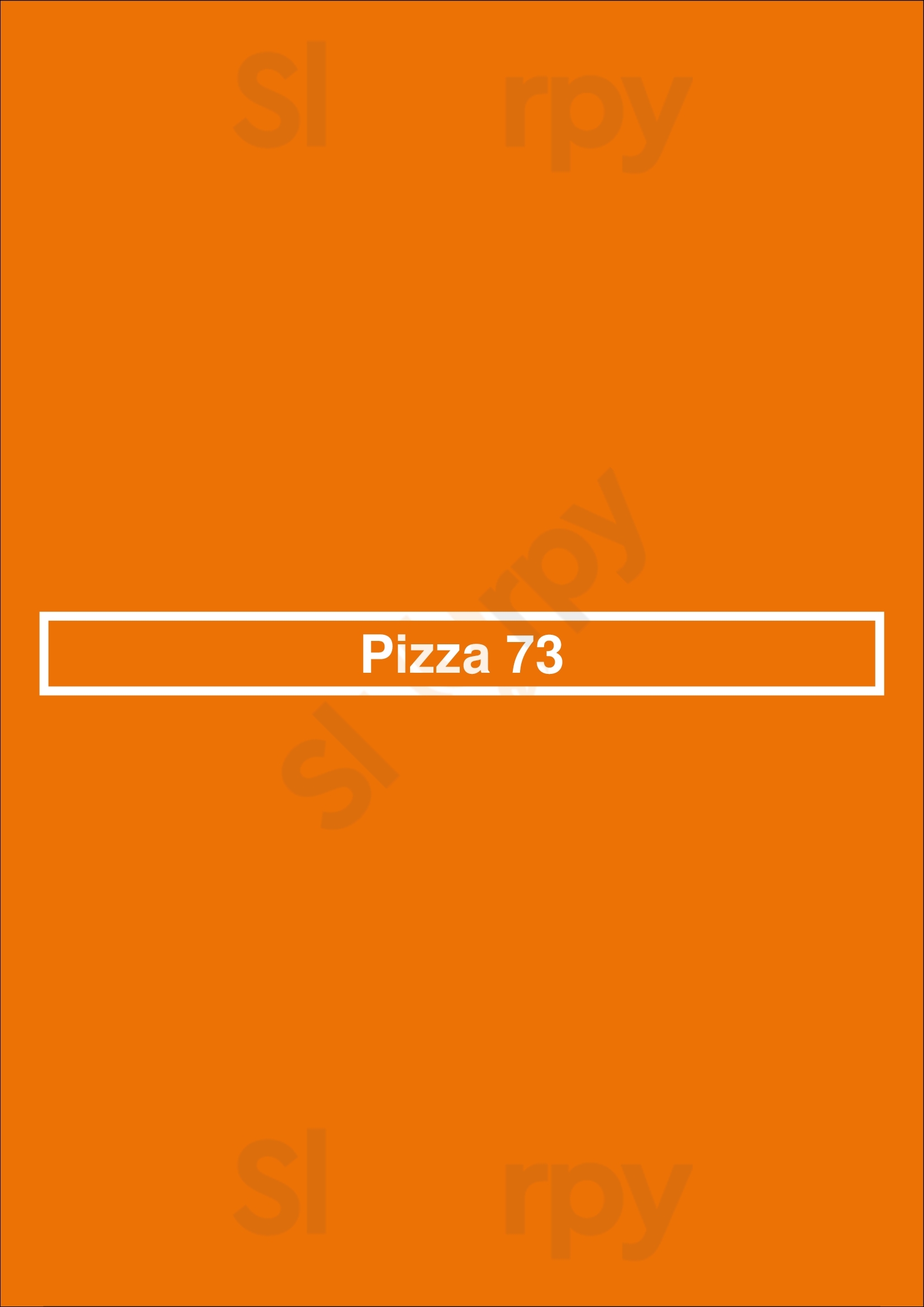 Pizza 73 Edmonton Menu - 1