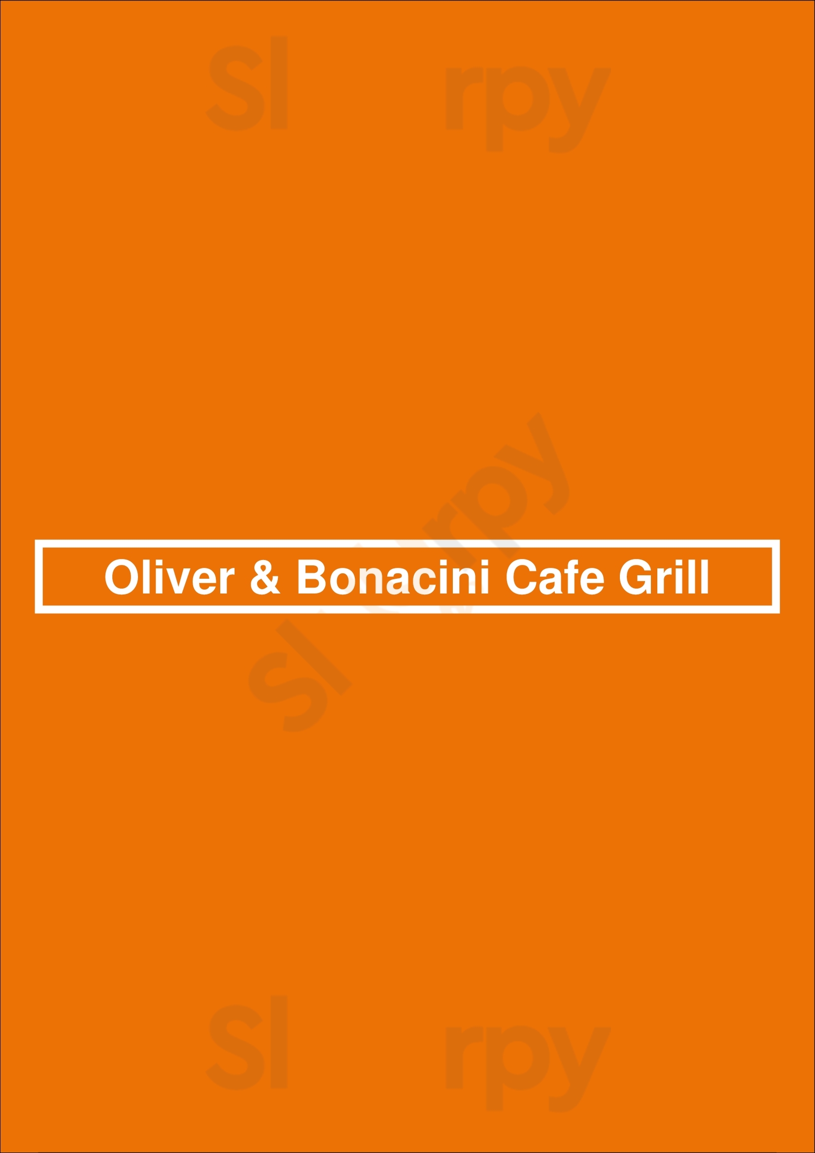 Oliver & Bonacini Cafe Grill Toronto Menu - 1