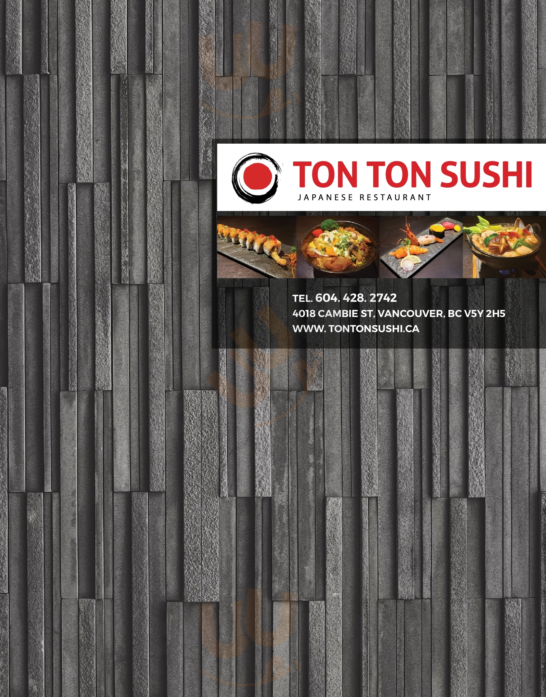 Sushi Tonton Vancouver Menu - 1