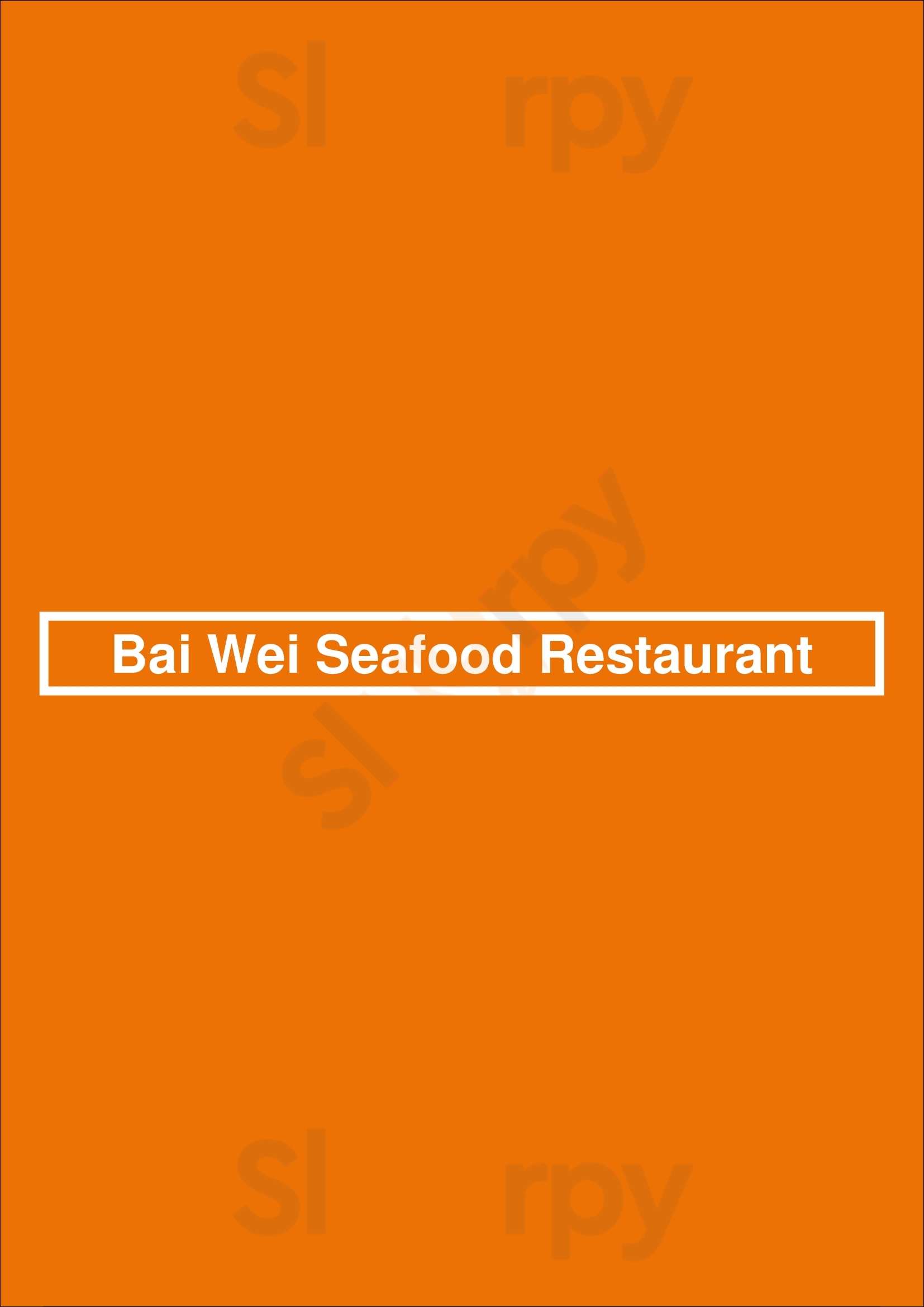 Bai Wei Seafood Restaurant Edmonton Menu - 1