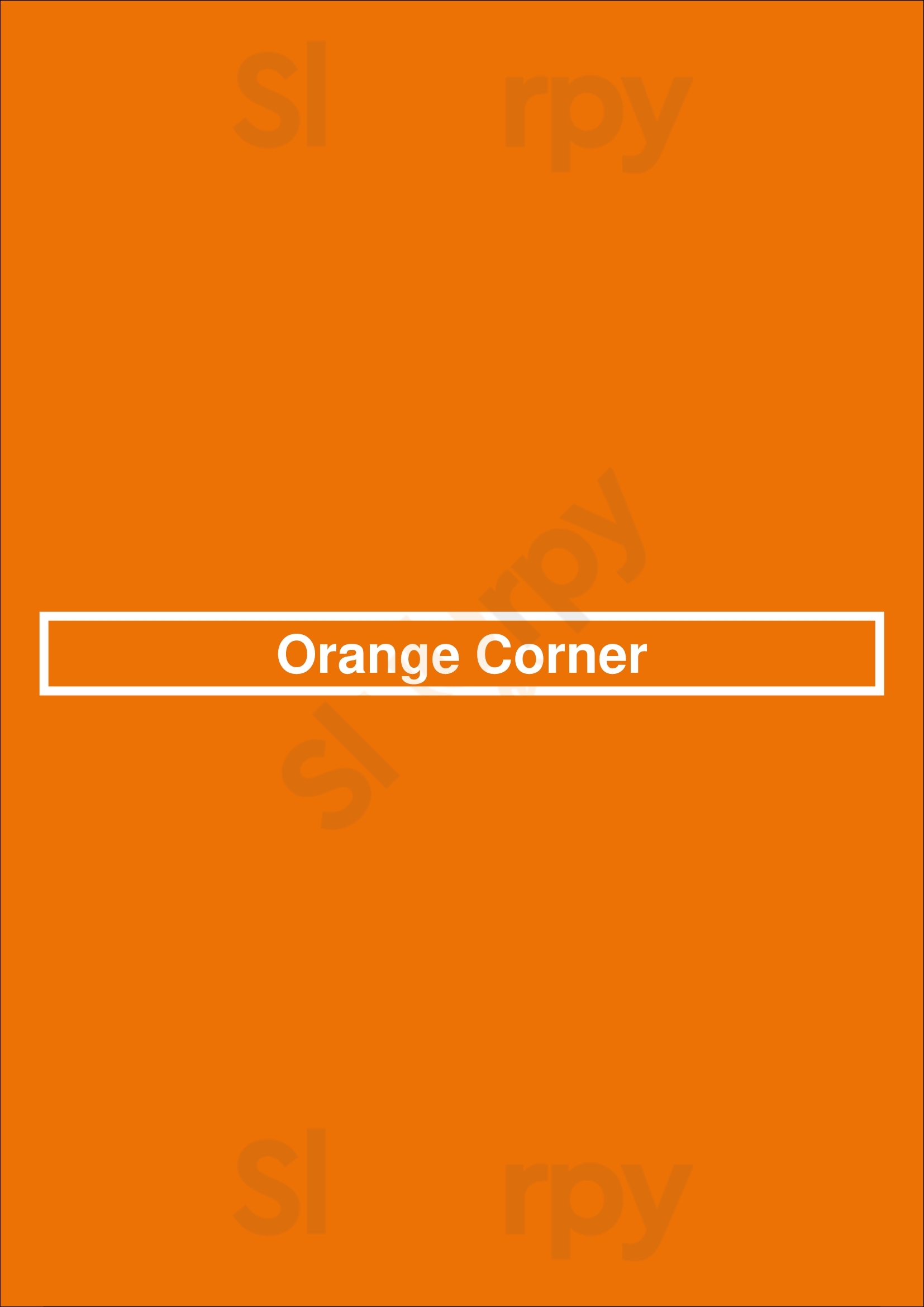 Orange Corner Vancouver Menu - 1