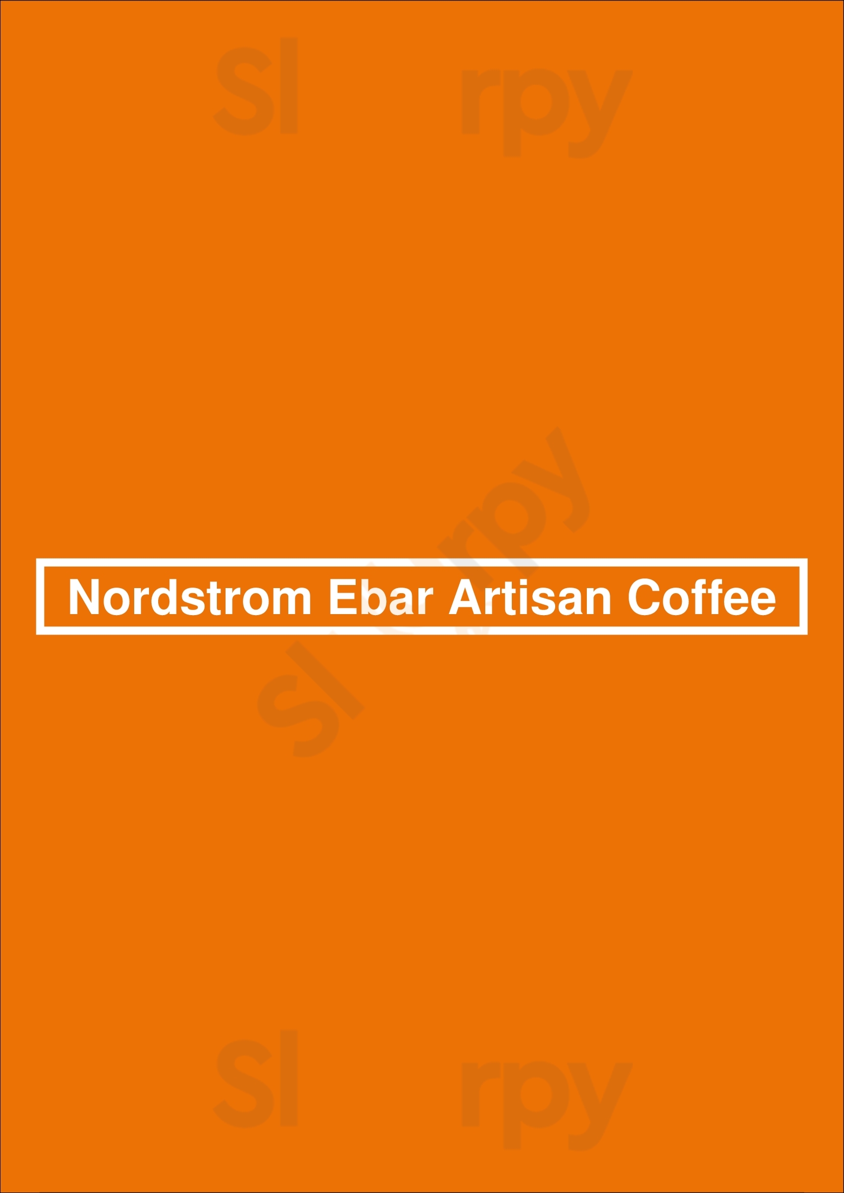 Nordstrom Ebar Artisan Coffee Vancouver Menu - 1