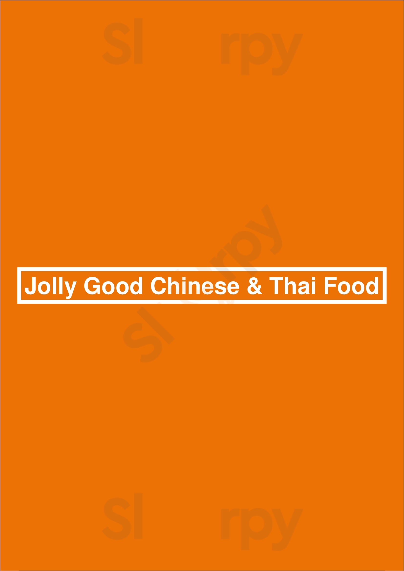 Jolly Good Chinese & Thai Food Calgary Menu - 1