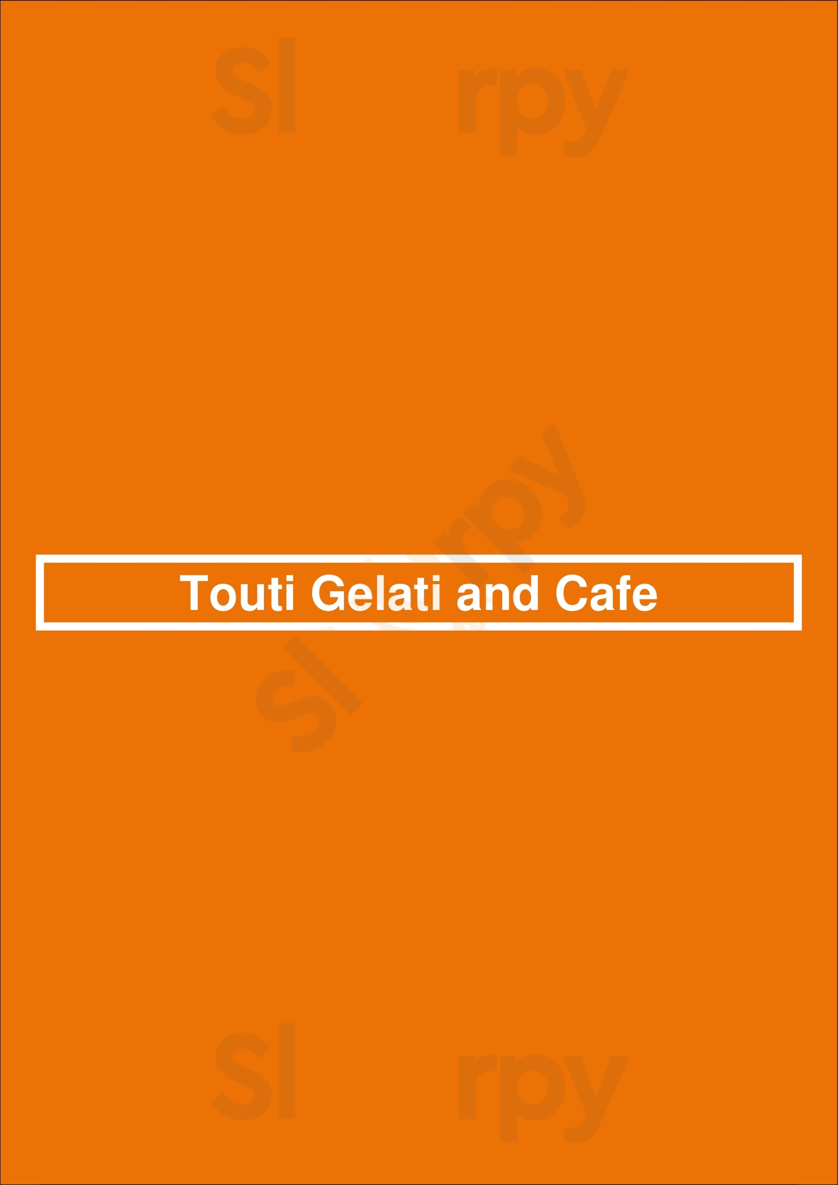 Touti Gelati And Cafe Toronto Menu - 1