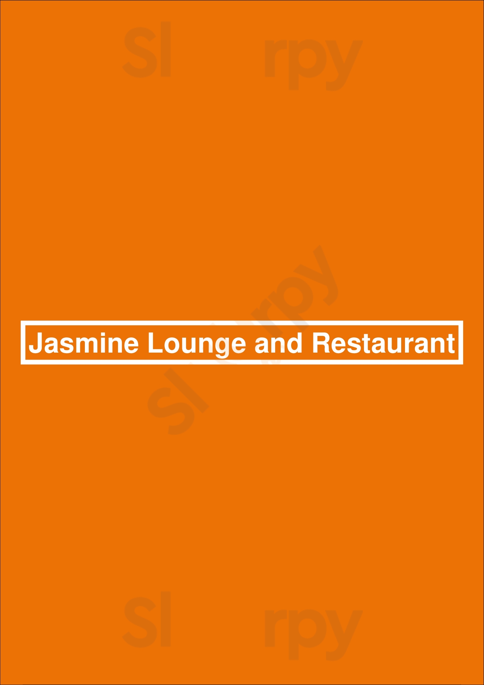 Jasmine Lounge And Restaurant Calgary Menu - 1