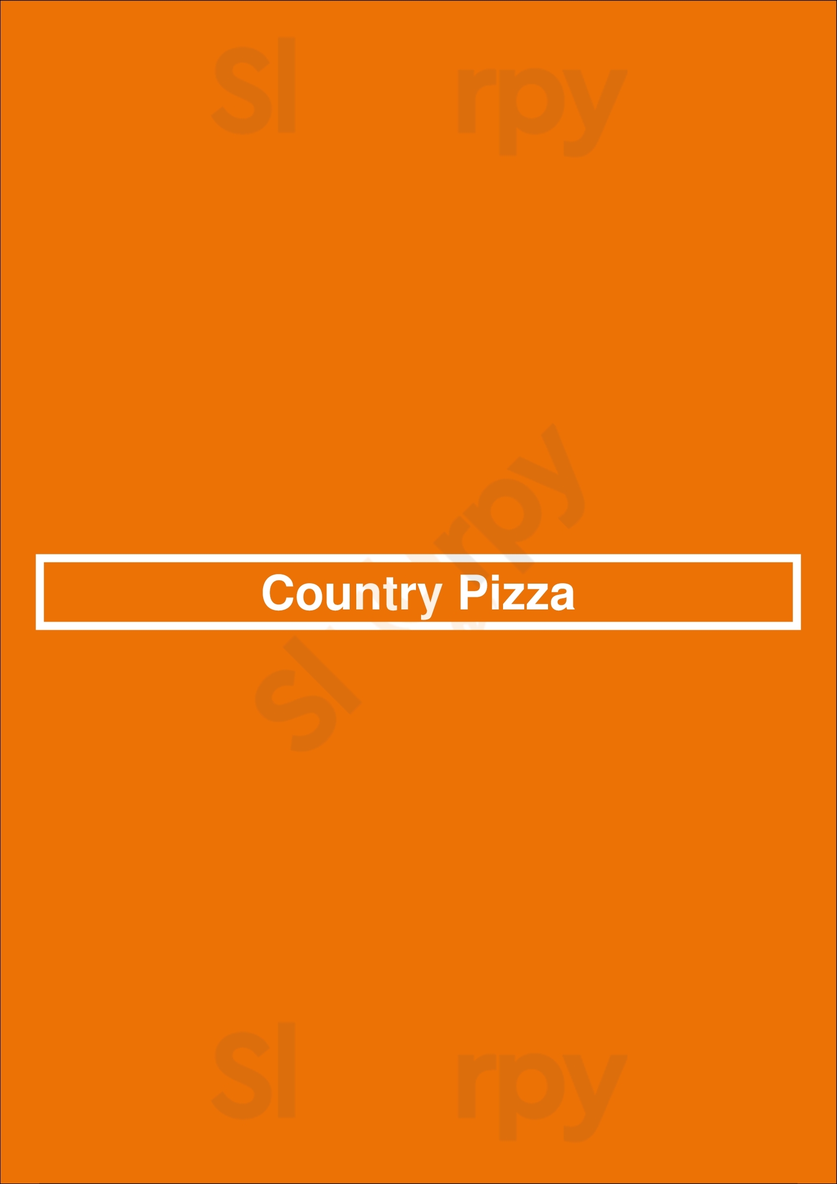 Country Pizza Calgary Menu - 1