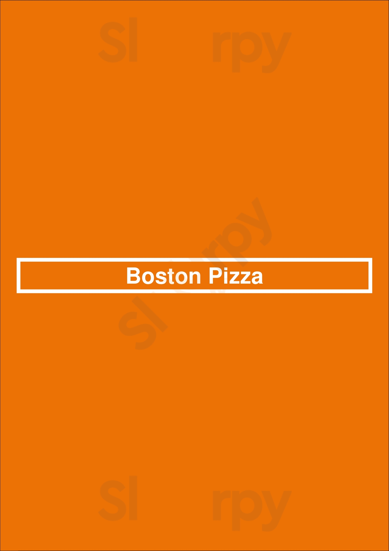 Boston Pizza Calgary Menu - 1