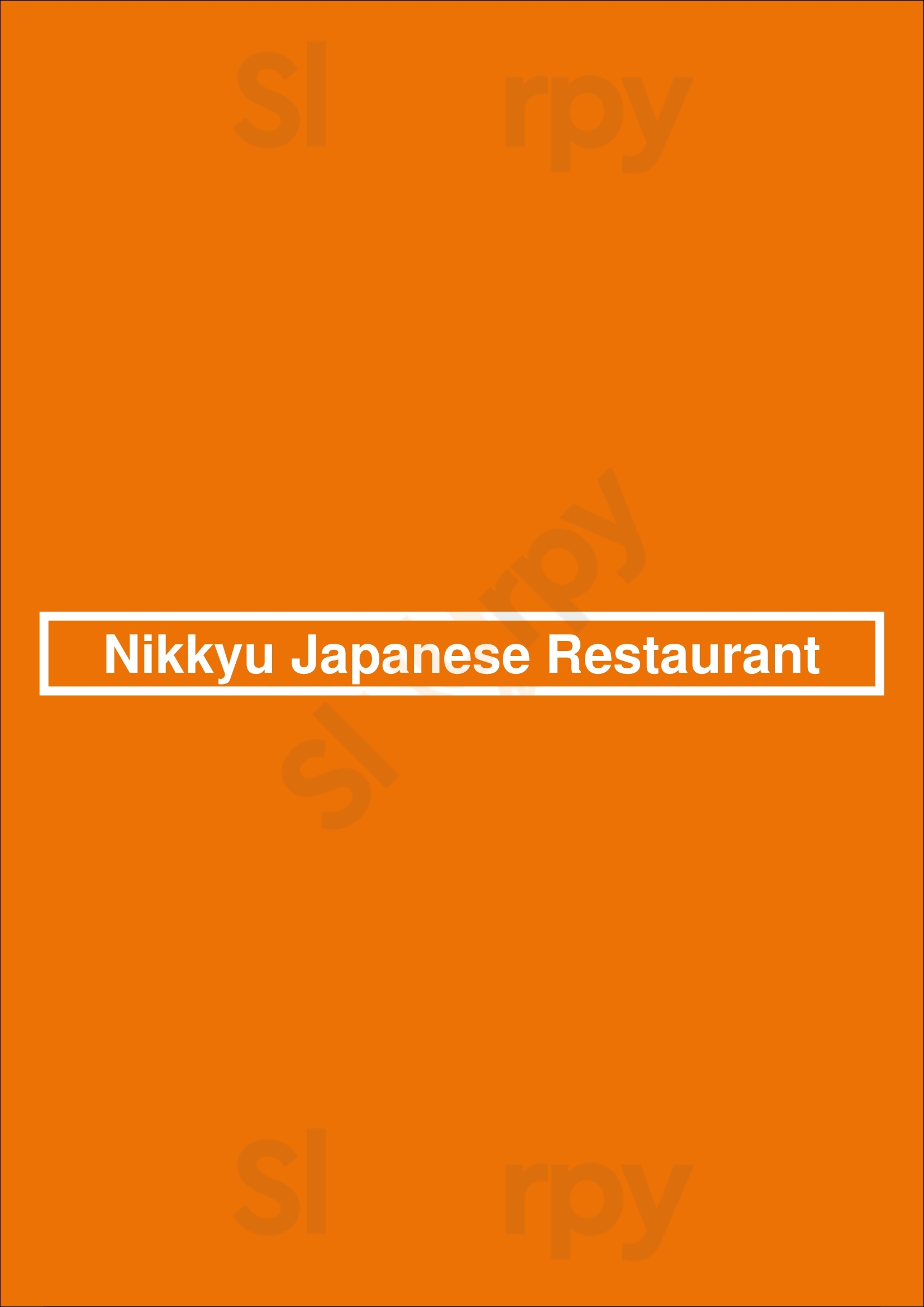 Nikkyu Japanese Restaurant Vancouver Menu - 1