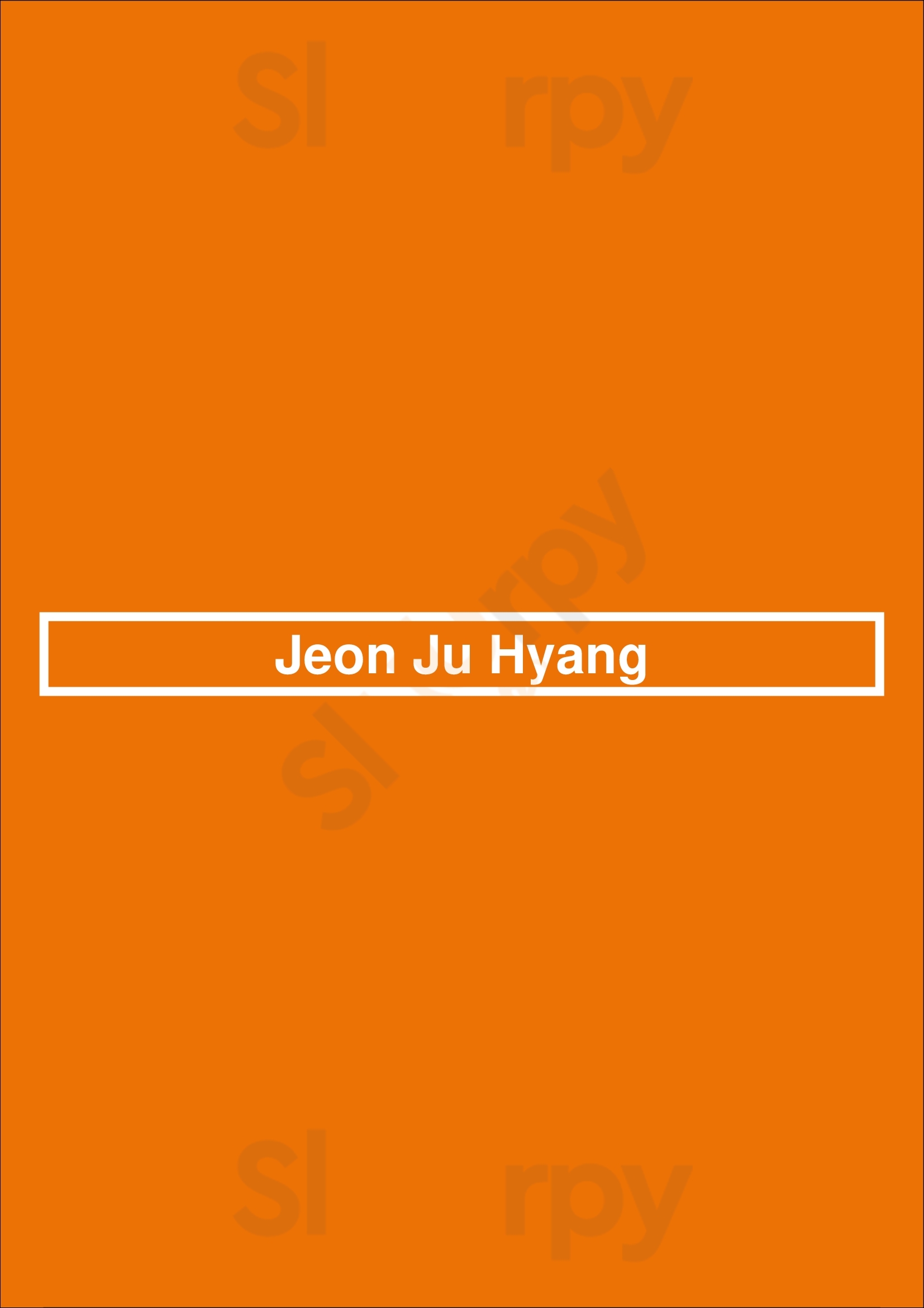 Jeon Ju Hyang Toronto Menu - 1