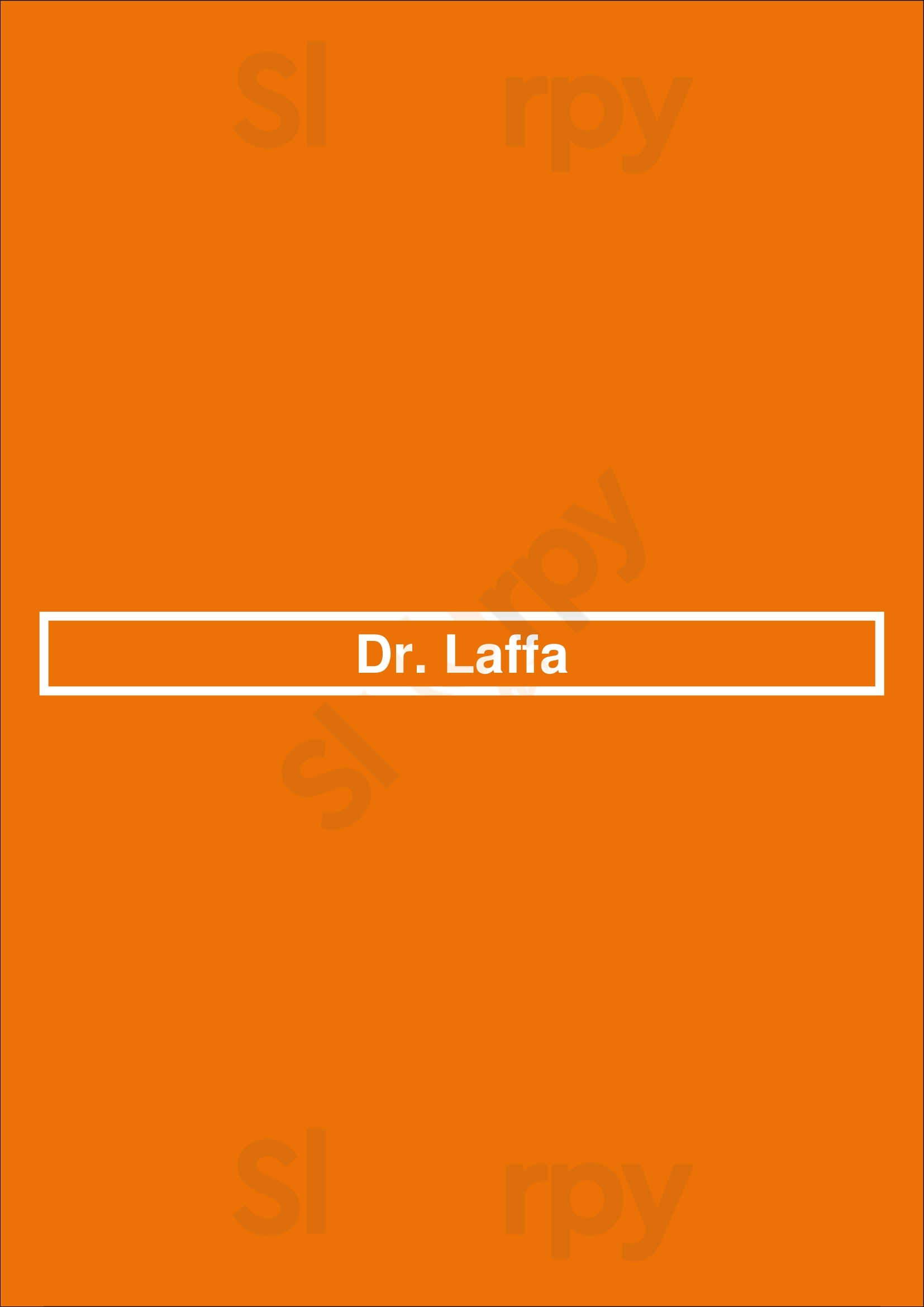 Dr. Laffa Toronto Menu - 1