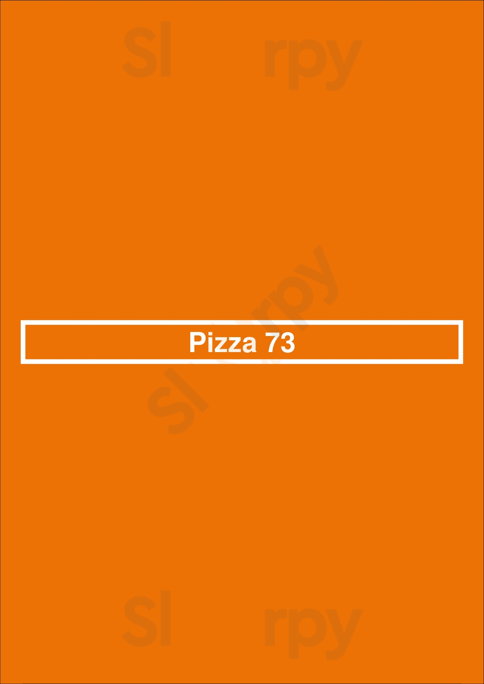 Pizza 73 Calgary Menu - 1