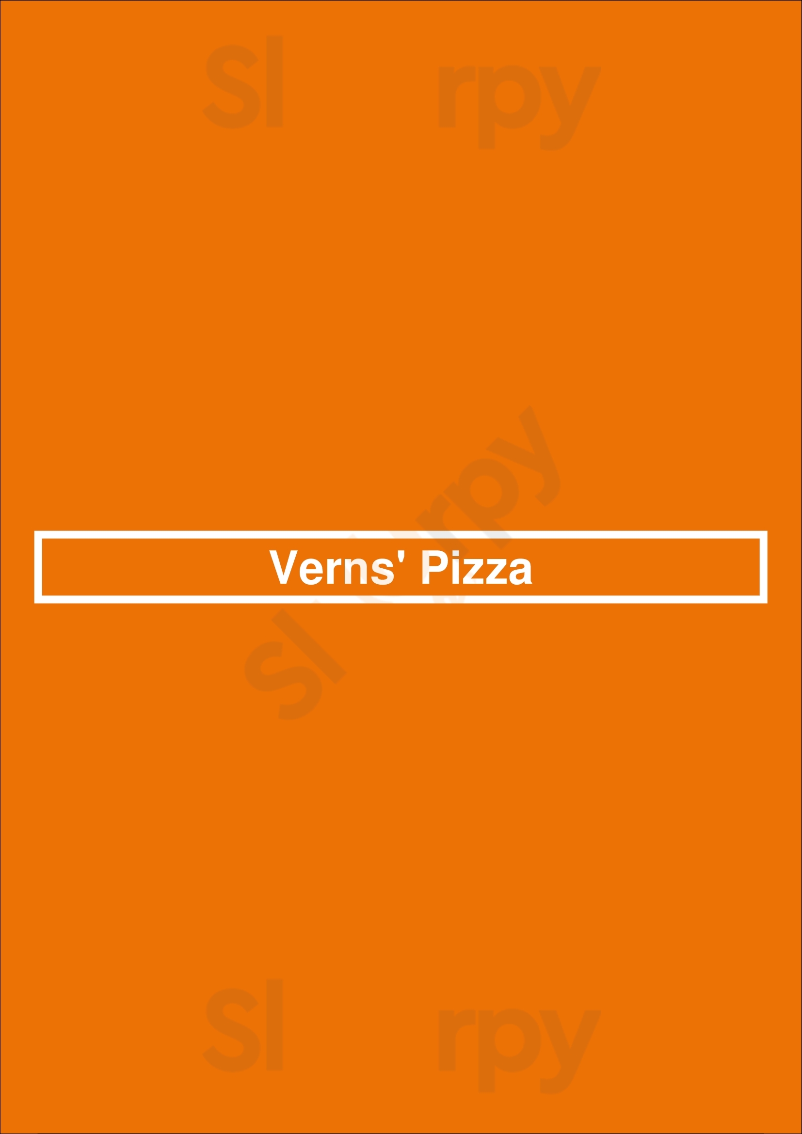 Verns' Pizza Calgary Menu - 1