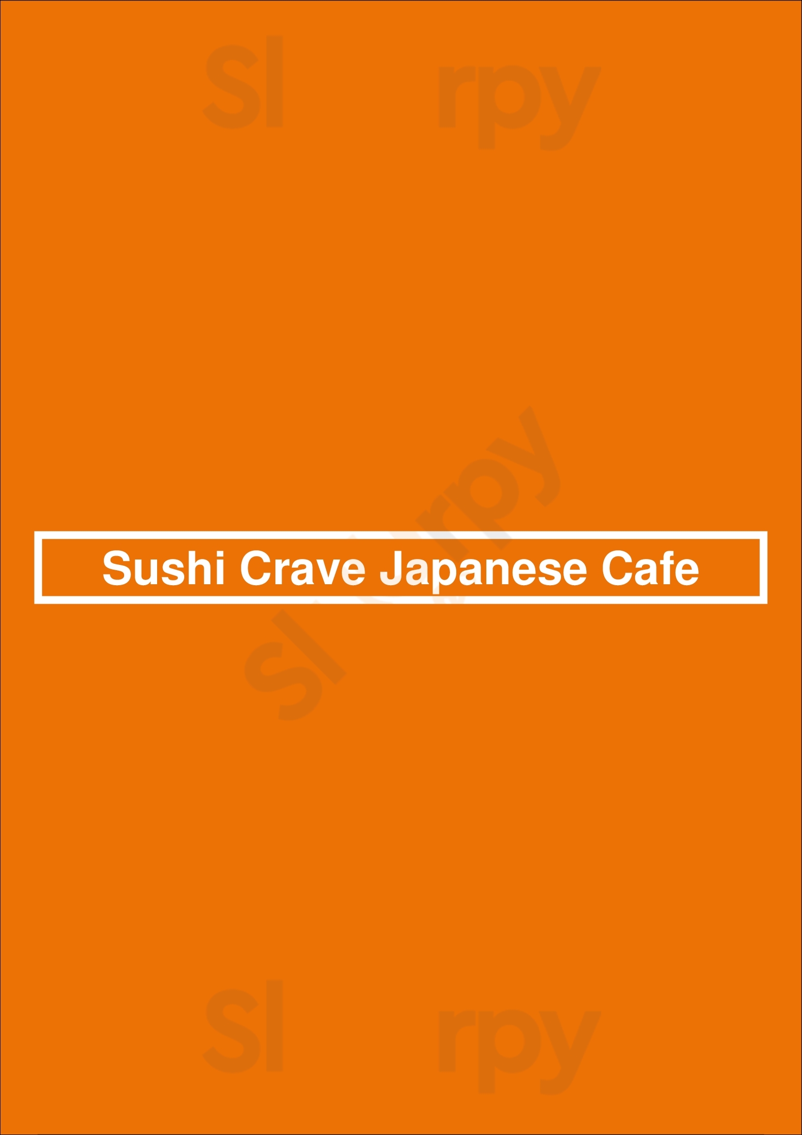 Y93 Sushi Crave Japanese Cafe Calgary Menu - 1