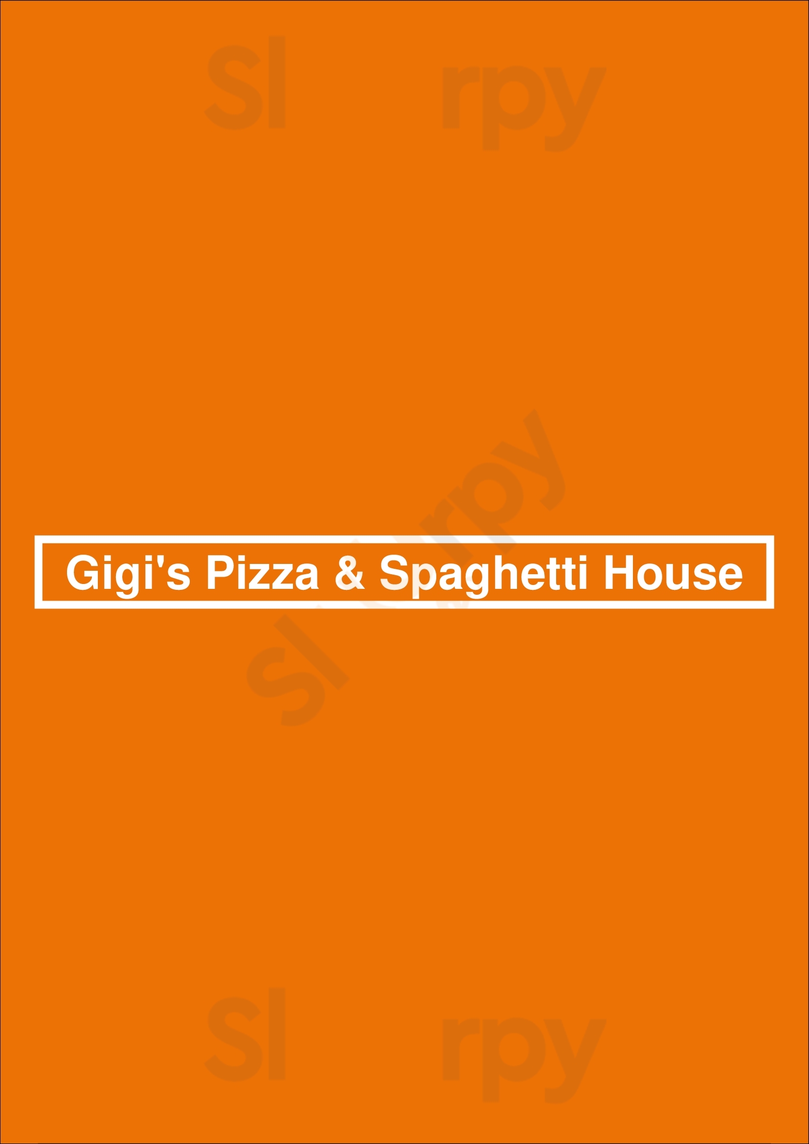 Gigi's Pizza & Spaghetti House Vancouver Menu - 1