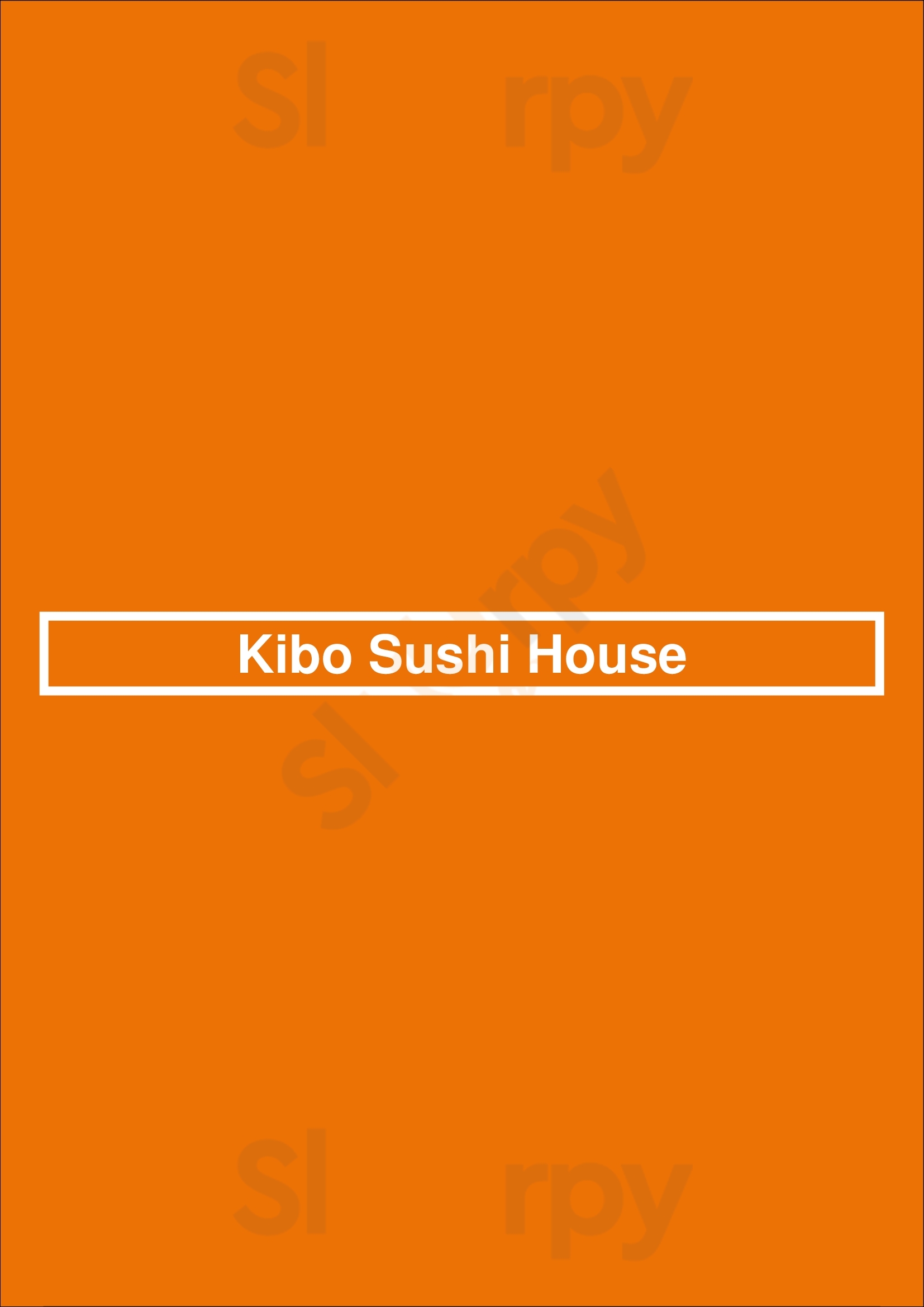 Main Menu - Kibo Sushi House