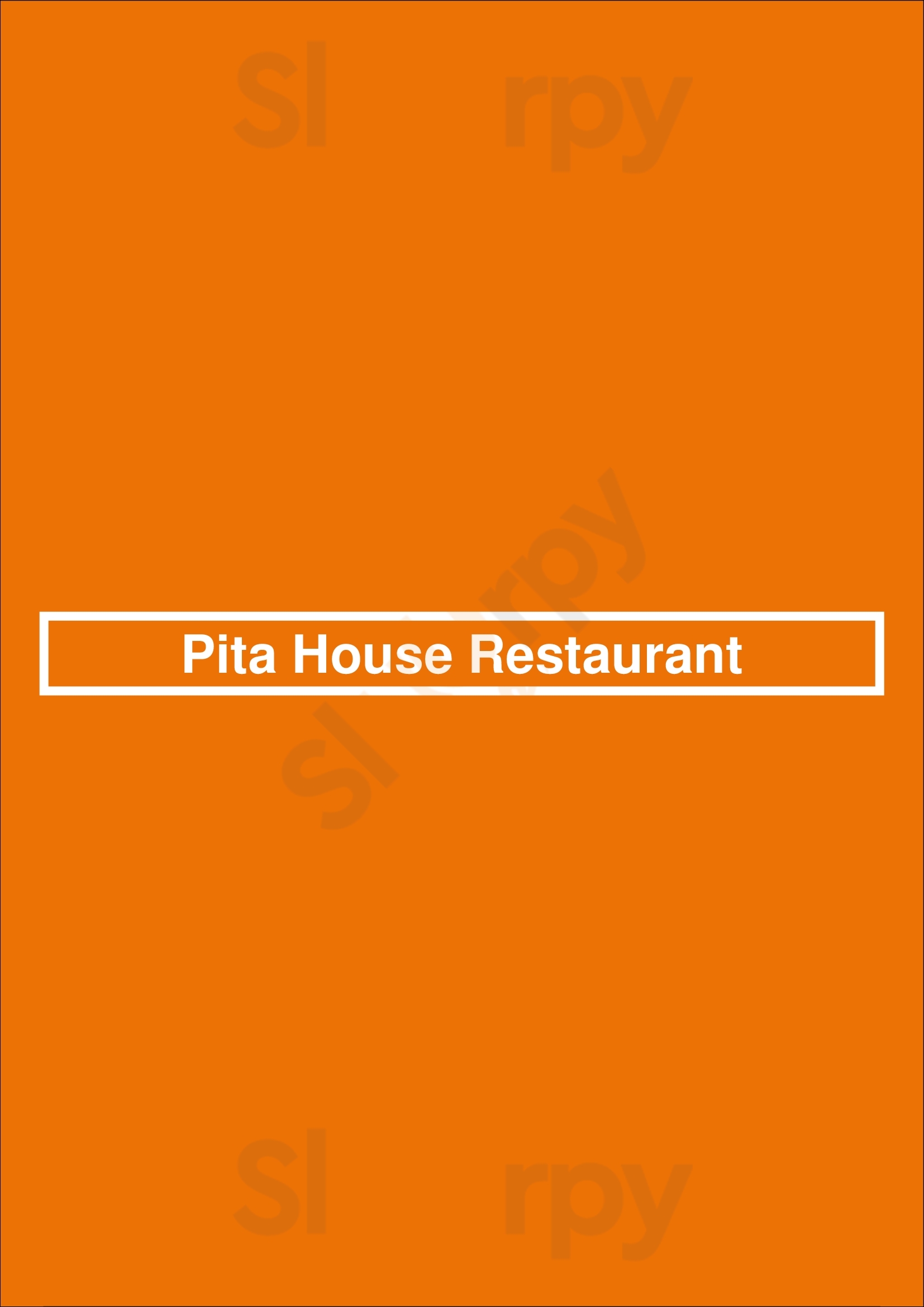 Pita House Restaurant Vancouver Menu - 1