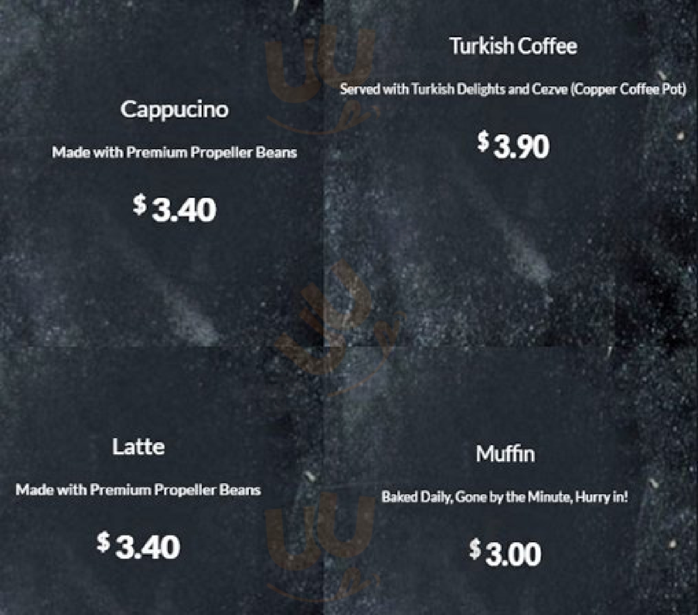 Constantinople Bakery And Coffee Toronto Menu - 1