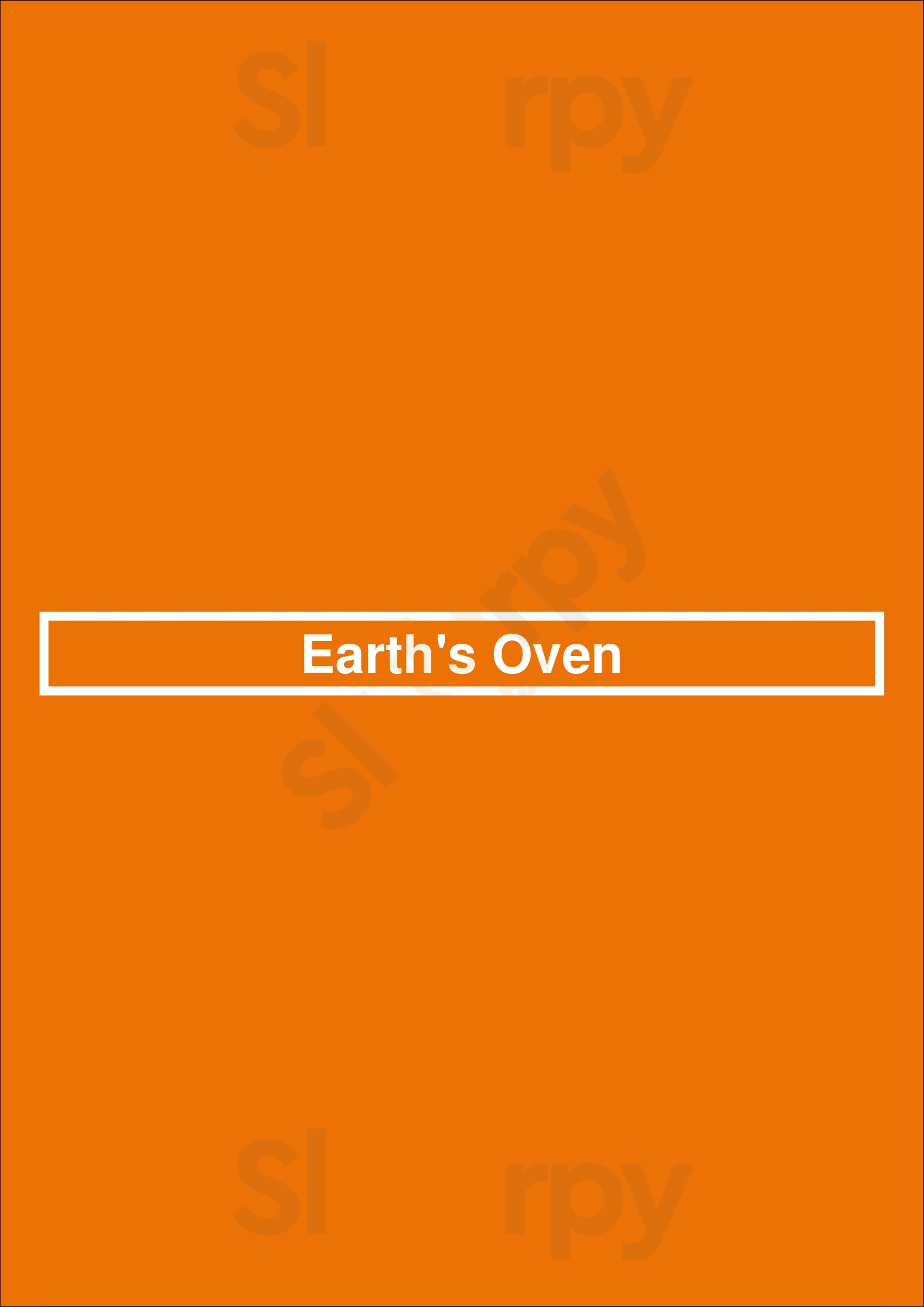 Earth's Oven Calgary Menu - 1