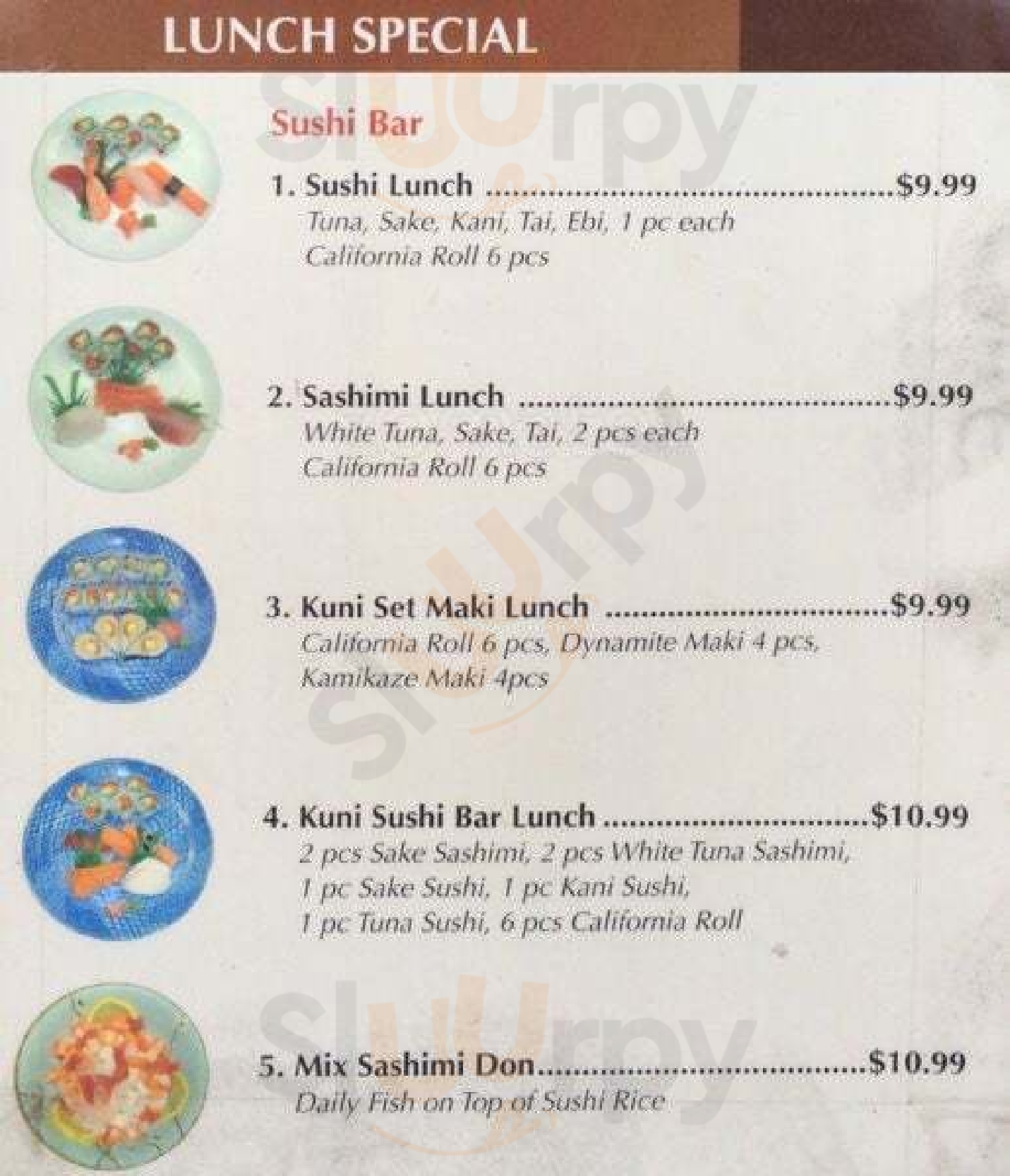 Kuni Sushi Ya Toronto Menu - 1