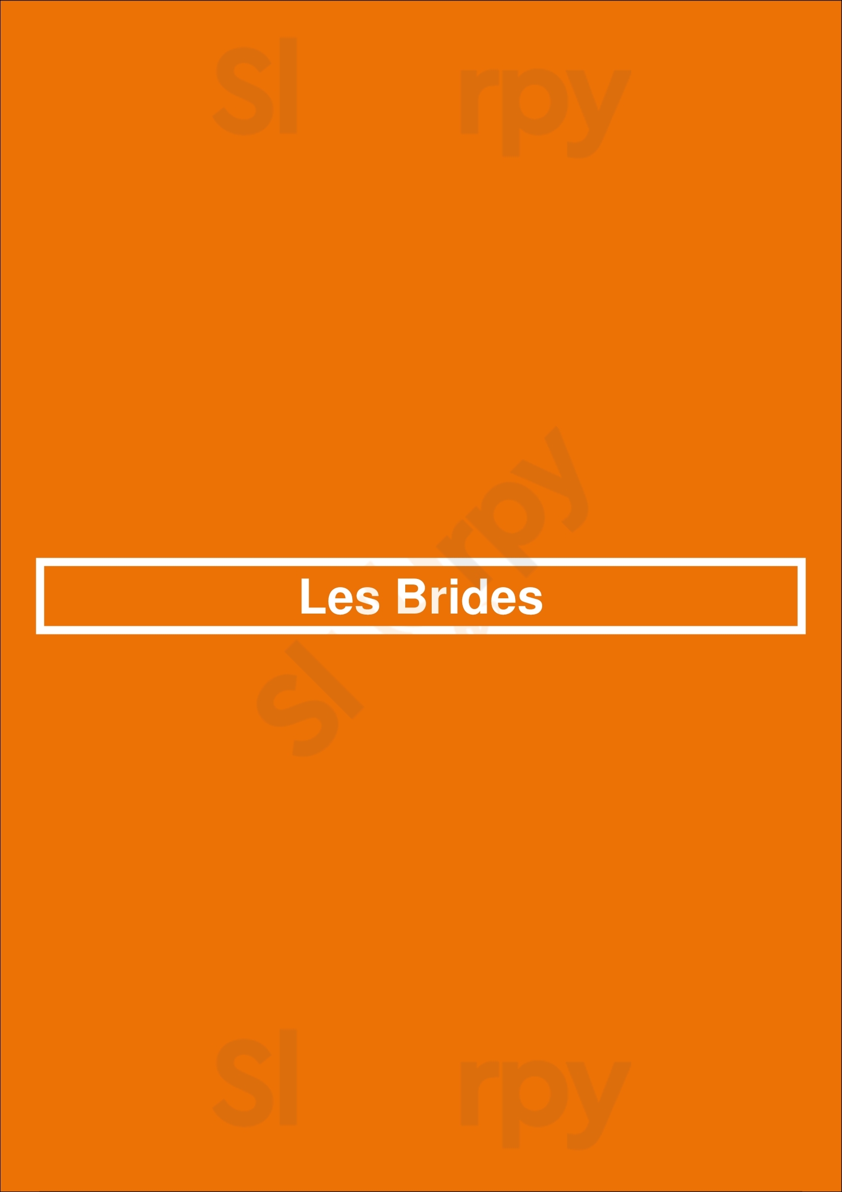 Les Brides Montreal Menu - 1