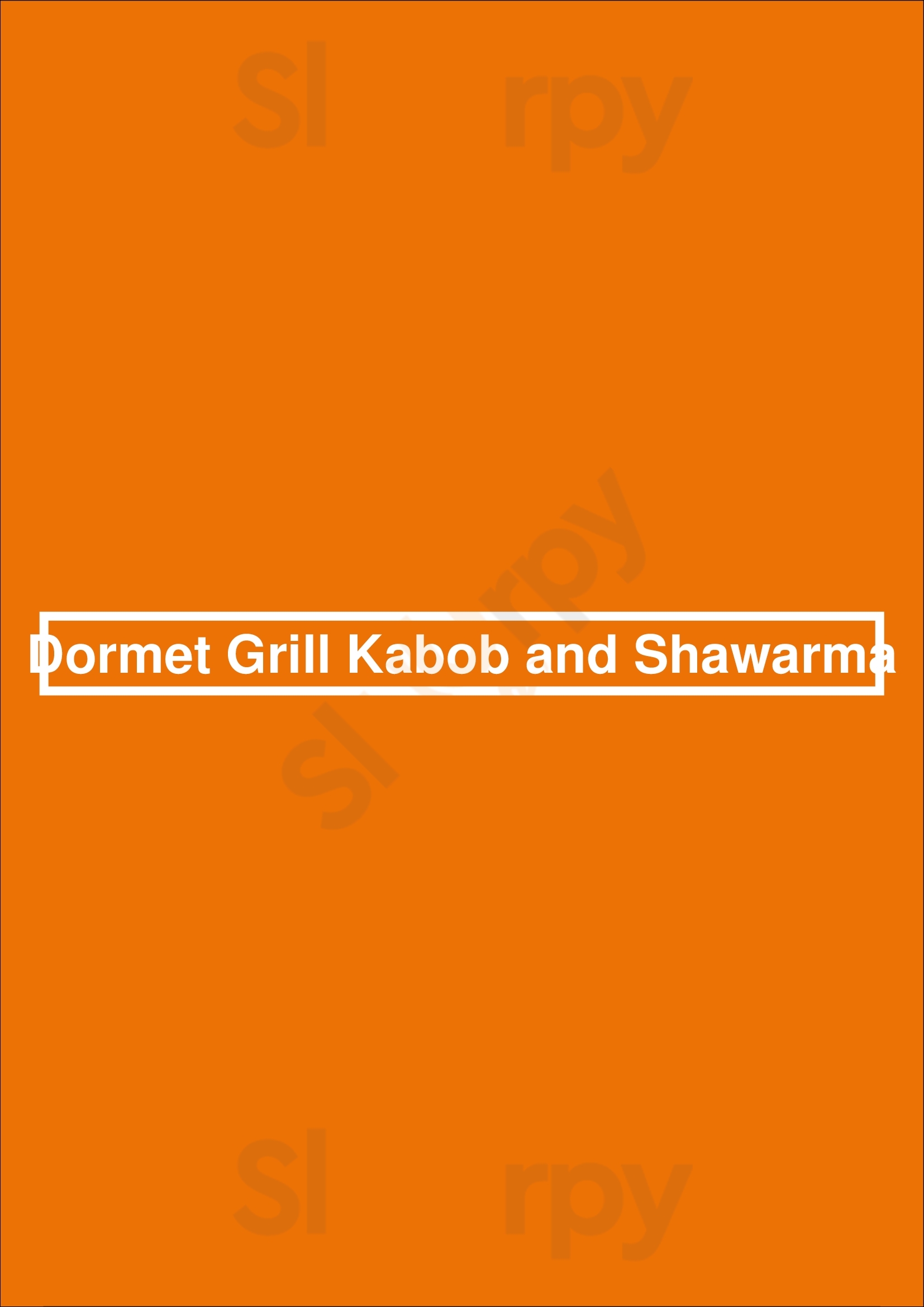 Dormet Grill Kabob And Shawarma Toronto Menu - 1