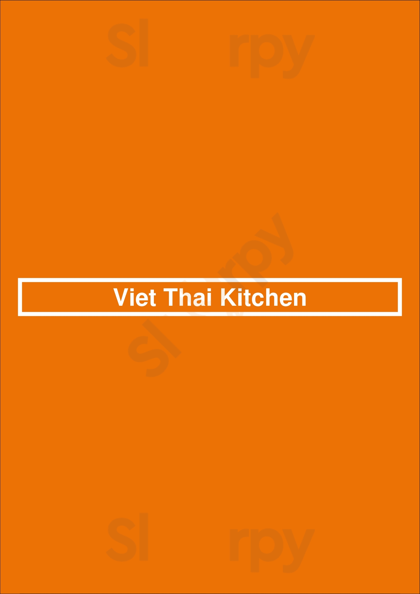 Viet Thai Kitchen Toronto Menu - 1
