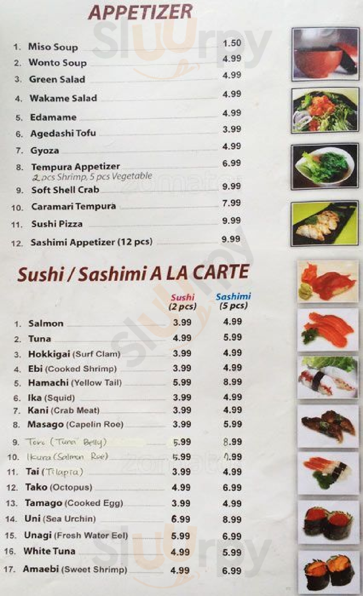 Nichiban Sushi4u Toronto Menu - 1