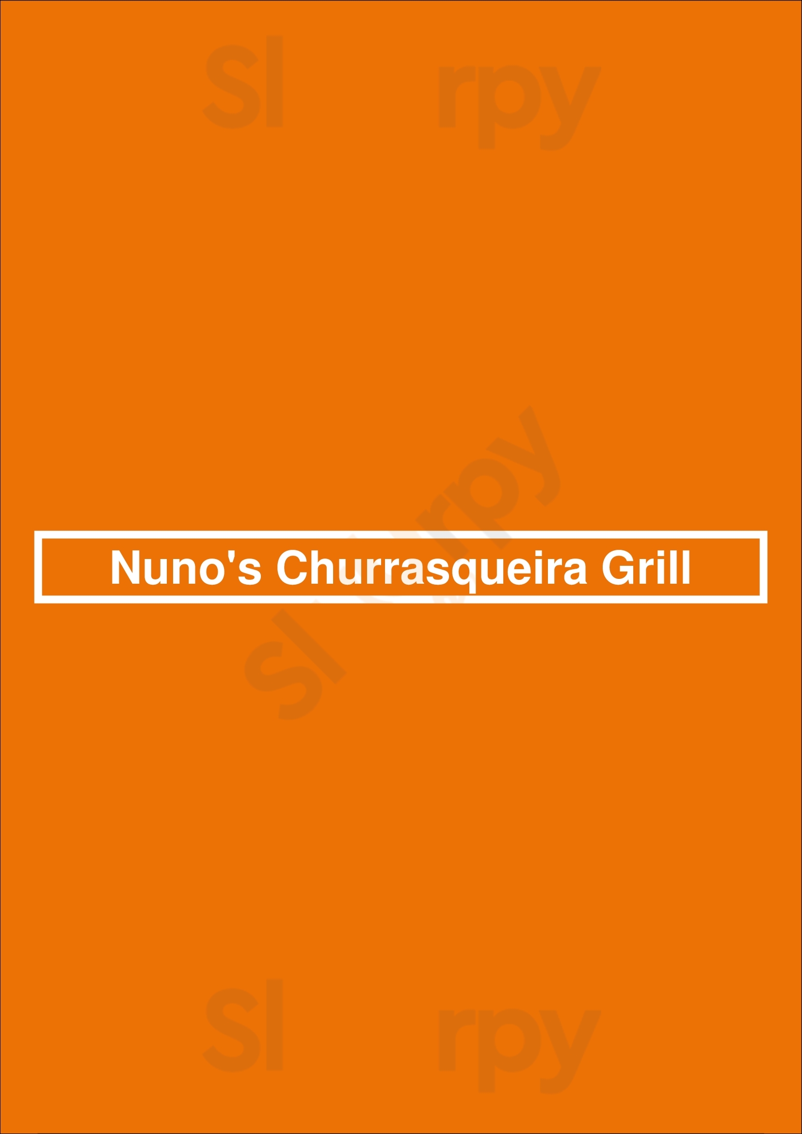 Nuno's Churrasqueira Grill Toronto Menu - 1