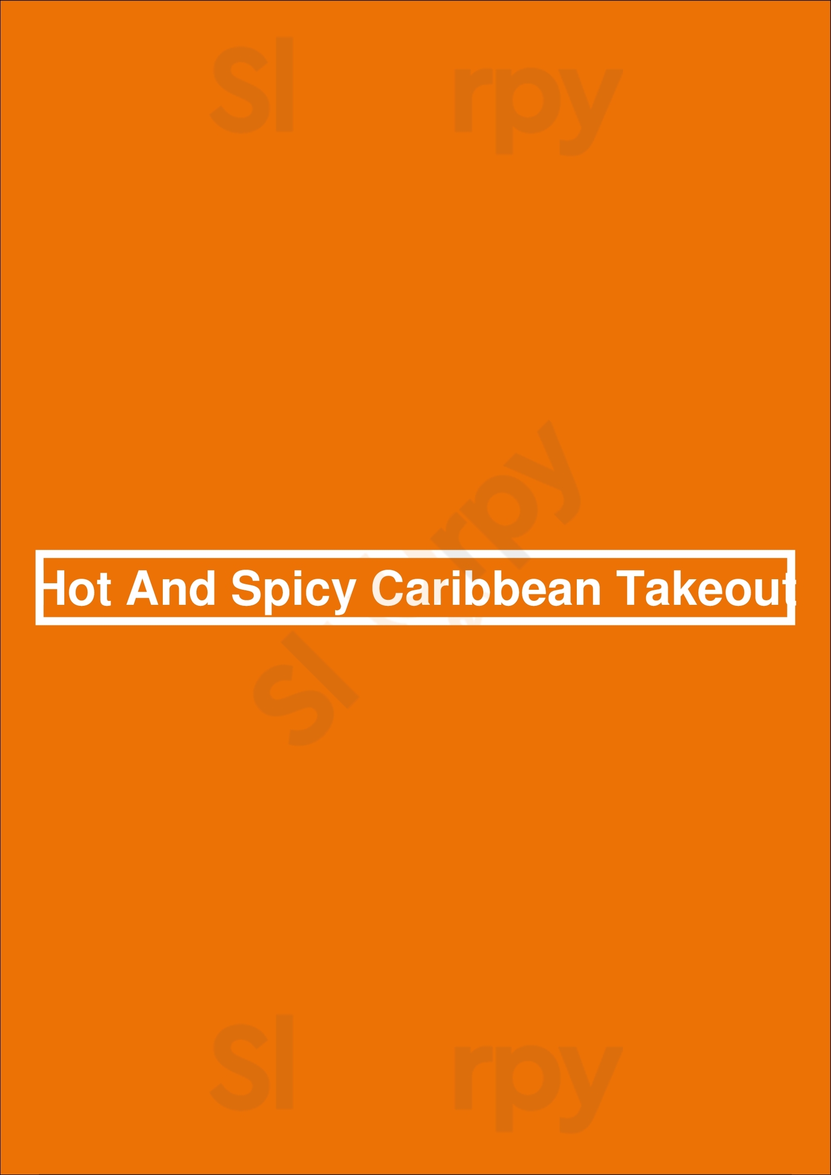 Hot And Spicy Caribbean Takeout Toronto Menu - 1