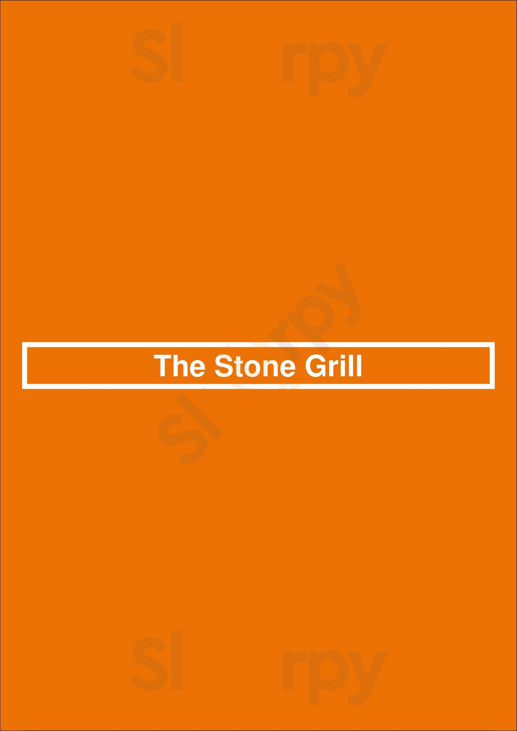 The Stone Grill Manchester Menu - 1