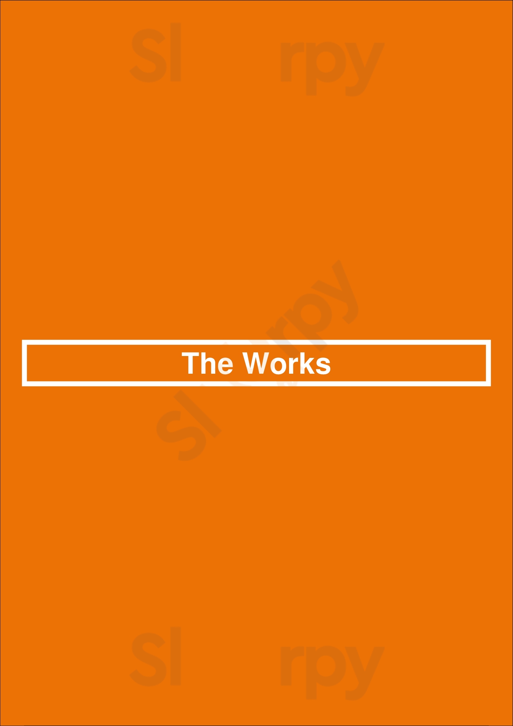 The Works High Wycombe Menu - 1