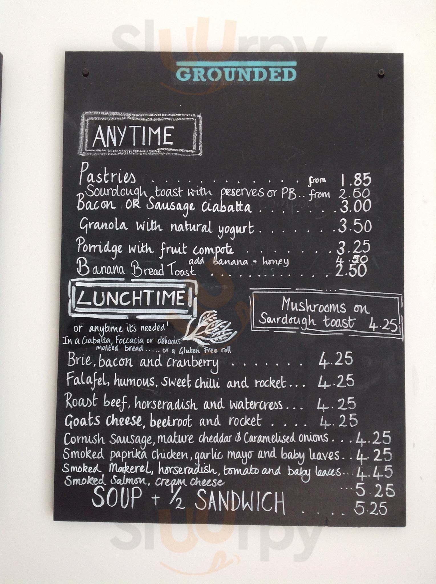 Grounded Truro Menu - 1