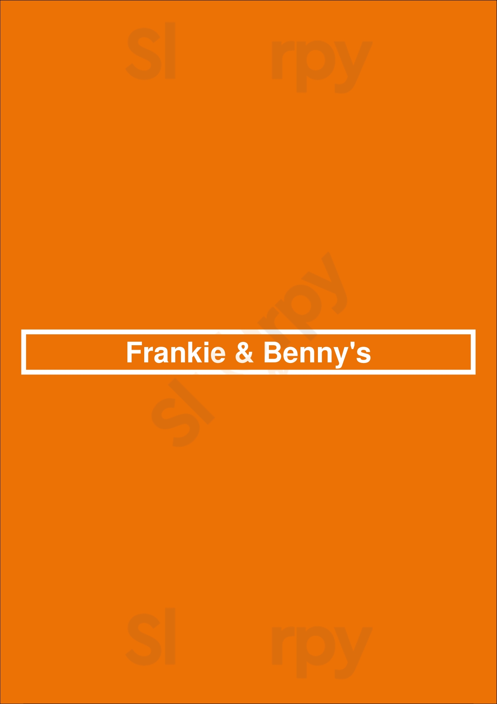 Frankie & Benny's Telford Menu - 1