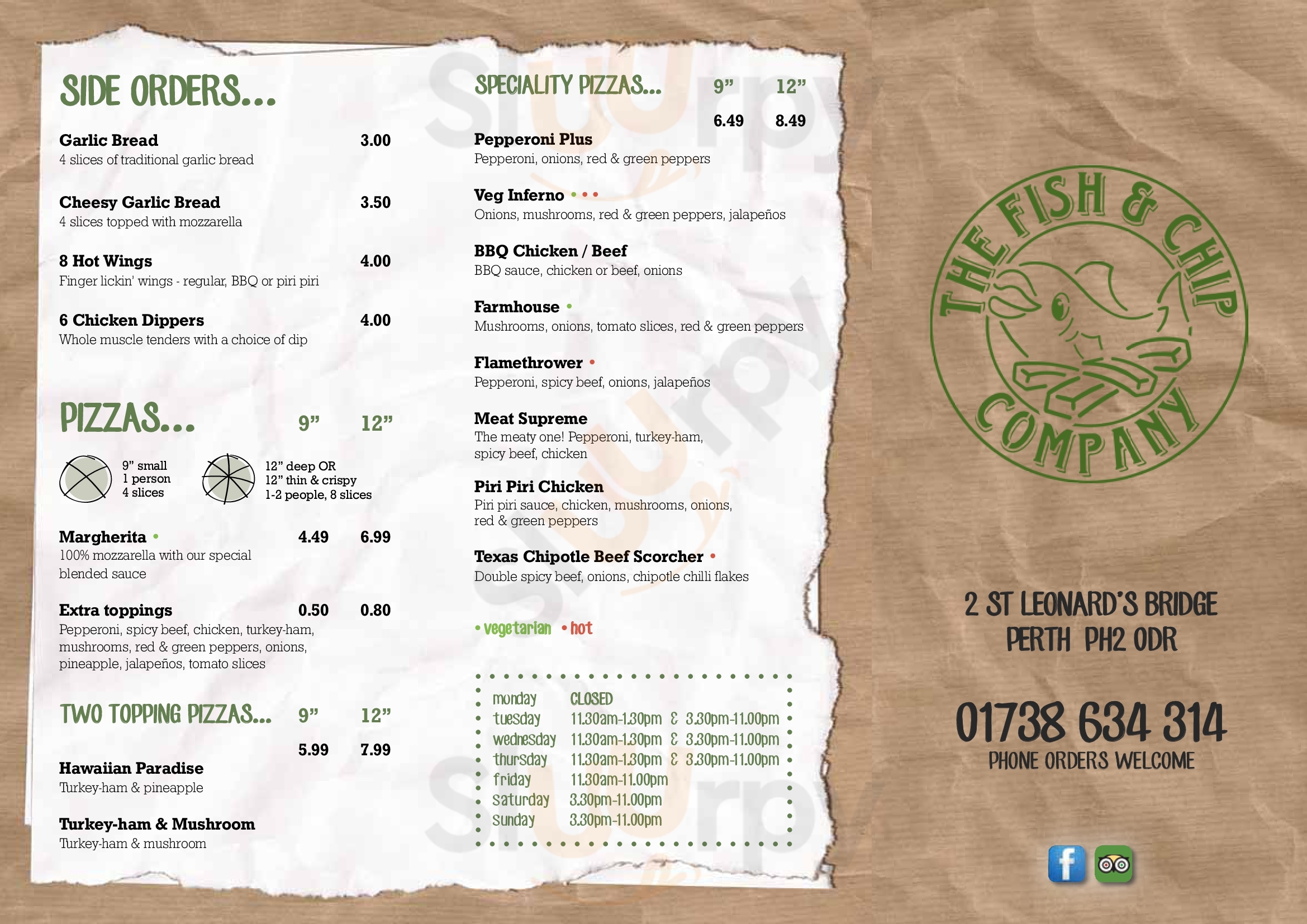 The Fish & Chip Co Perth Menu - 1