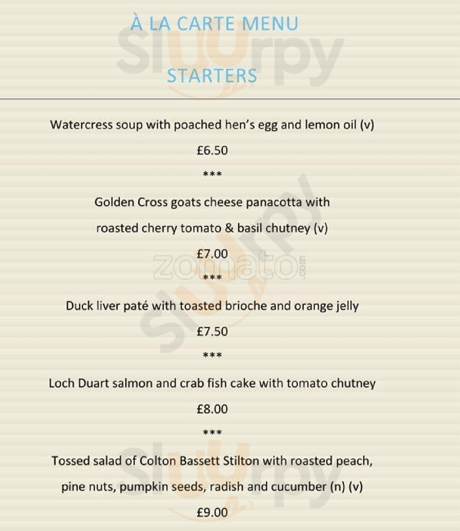 The Association Wembley Menu - 1