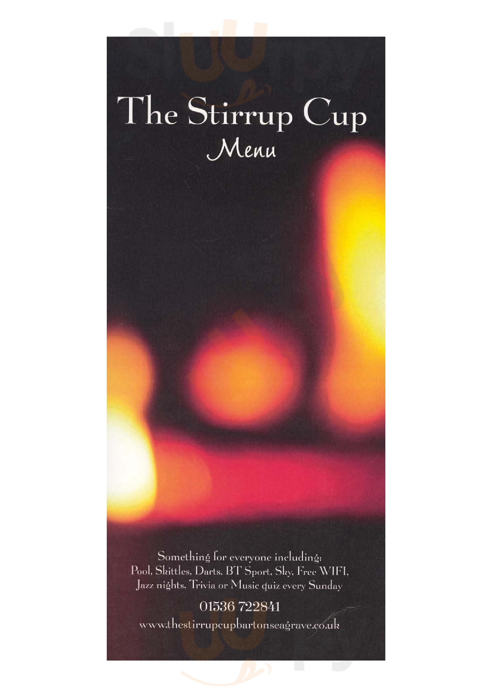 The Stirrup Cup Kettering Menu - 1